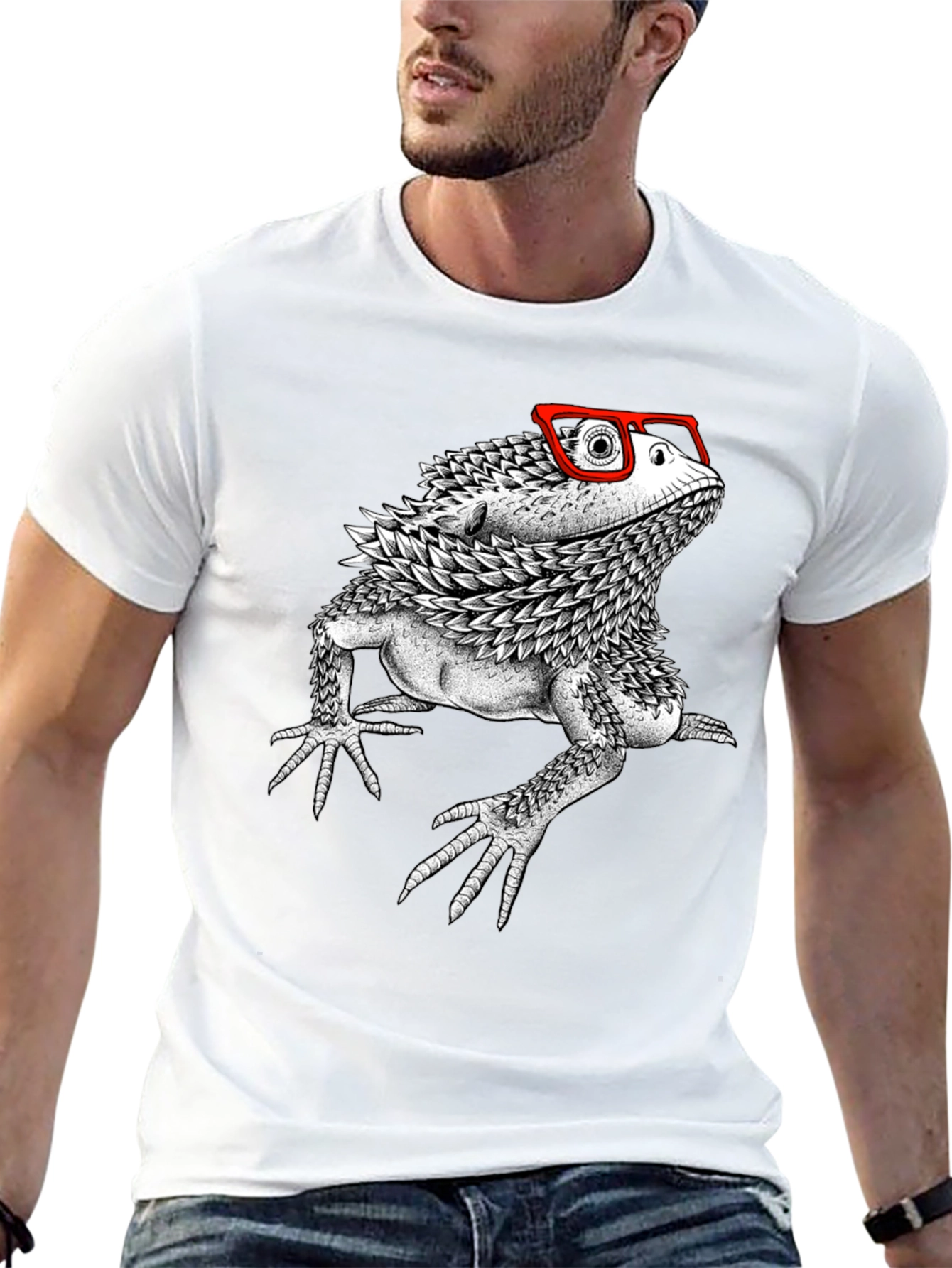 Bearded Dragon in Glasses T-Shirt