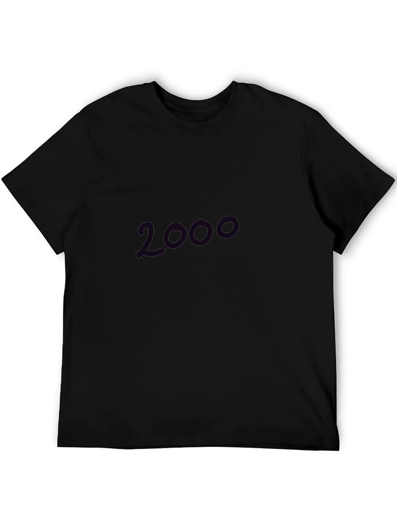 2000 Graphic Print Black T-Shirt