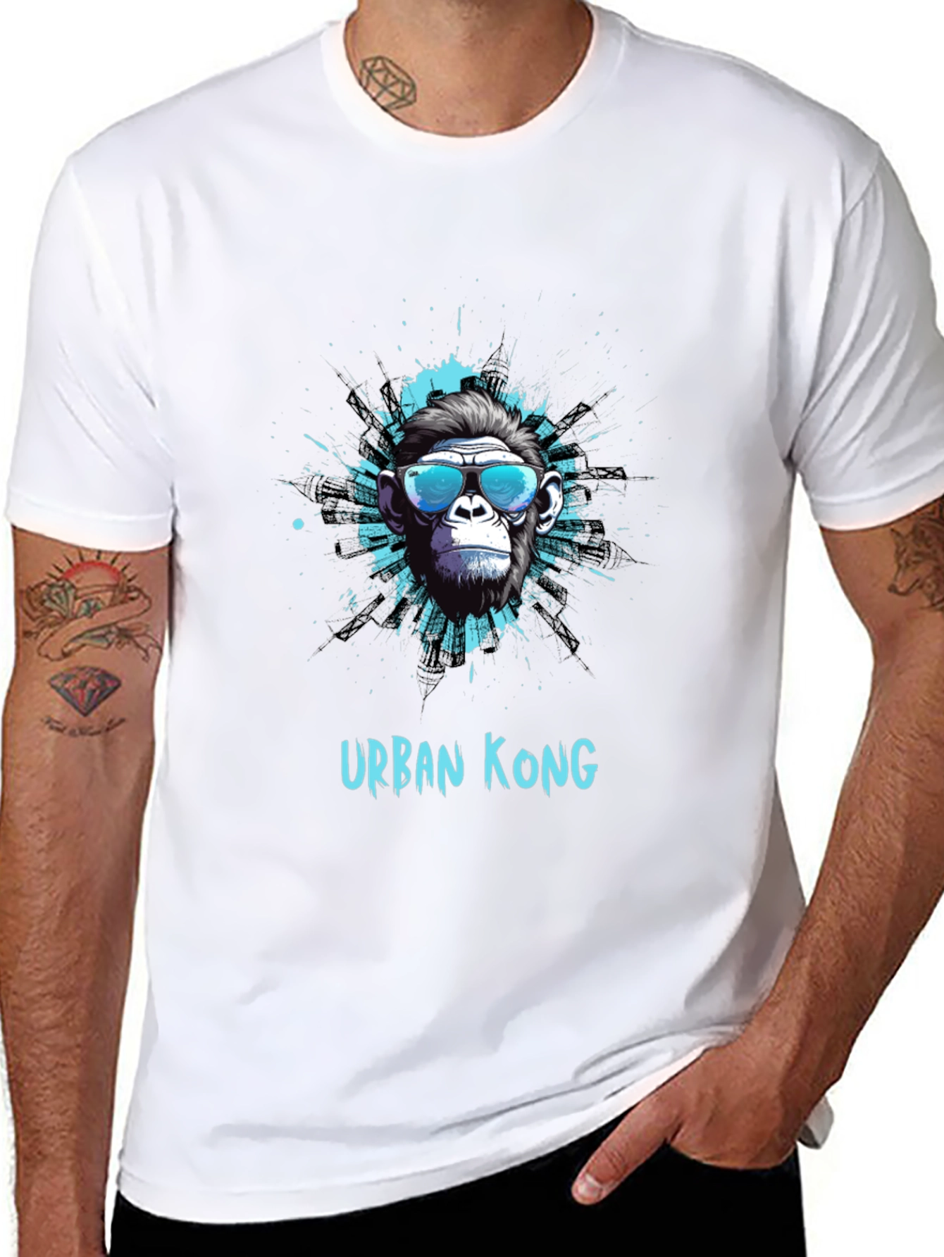 Urban Kong Graphic T-Shirt - Cool Ape Design