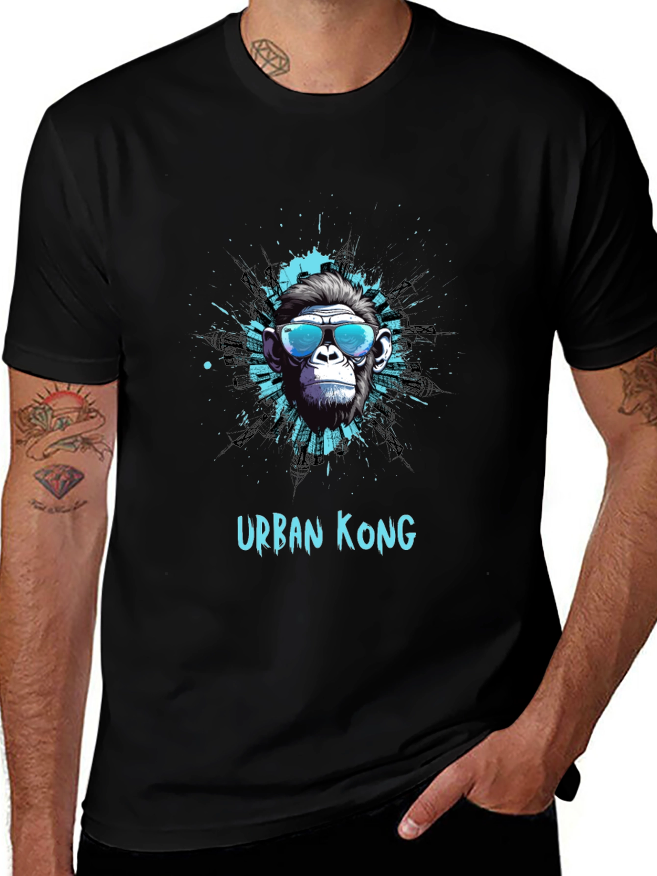 Urban Kong Graphic T-Shirt - Cool Ape Design
