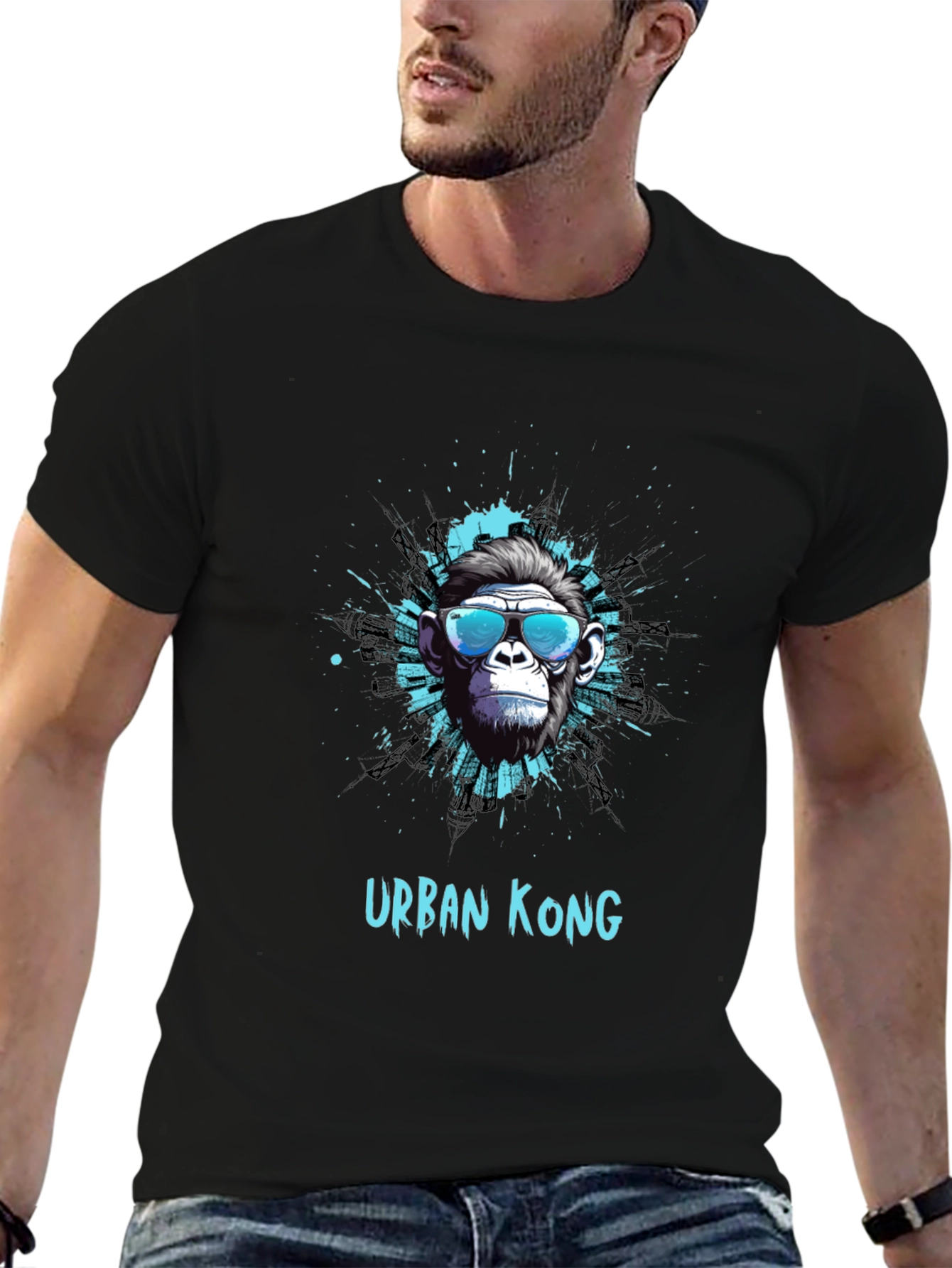 Urban Kong Graphic T-Shirt - Cool Ape Design