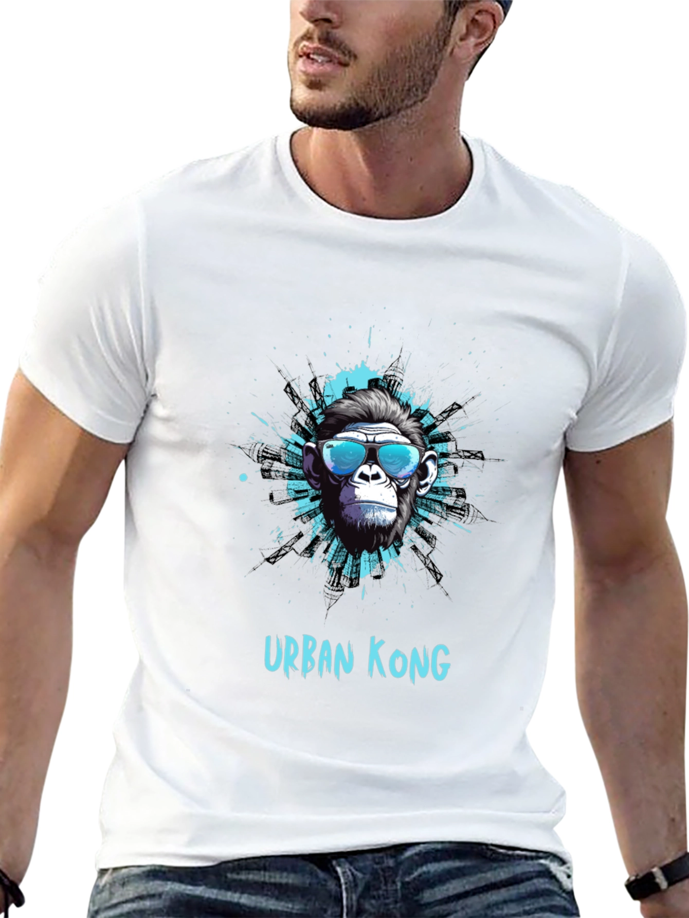 Urban Kong Graphic T-Shirt - Cool Ape Design
