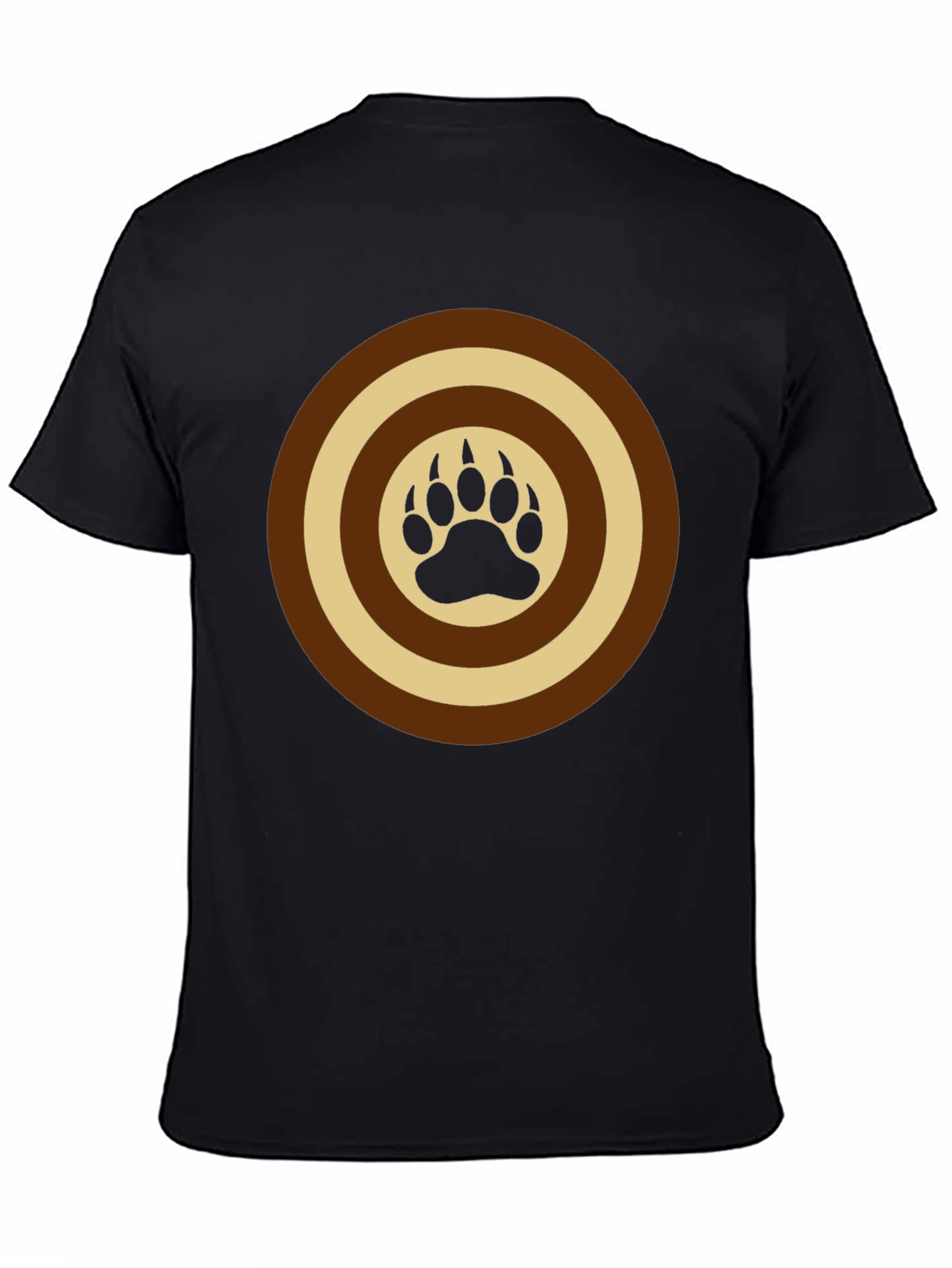 Bear Paw Target Graphic Tee - Black
