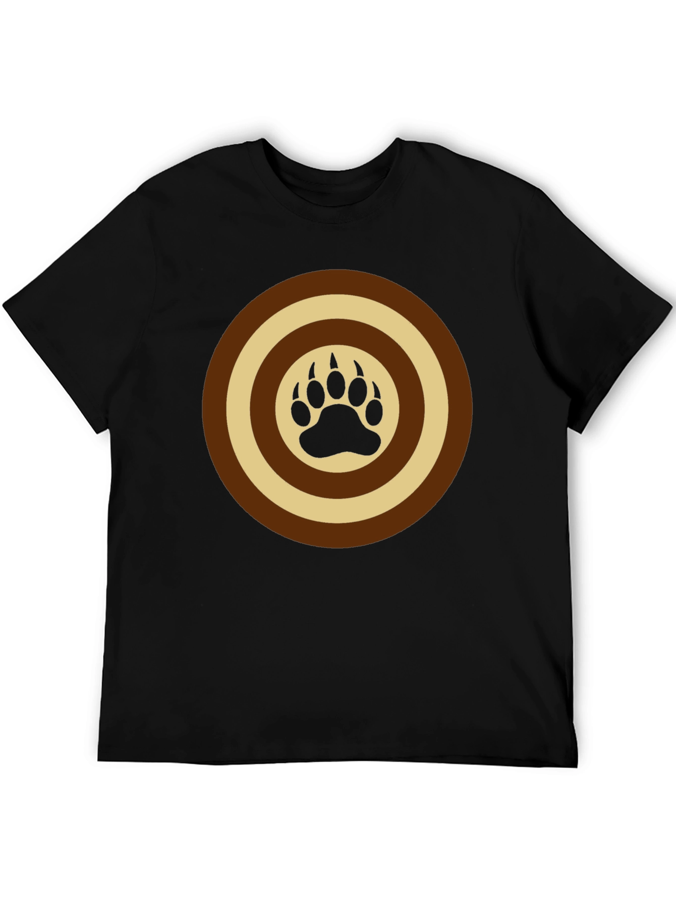 Bear Paw Target Graphic Tee - Black