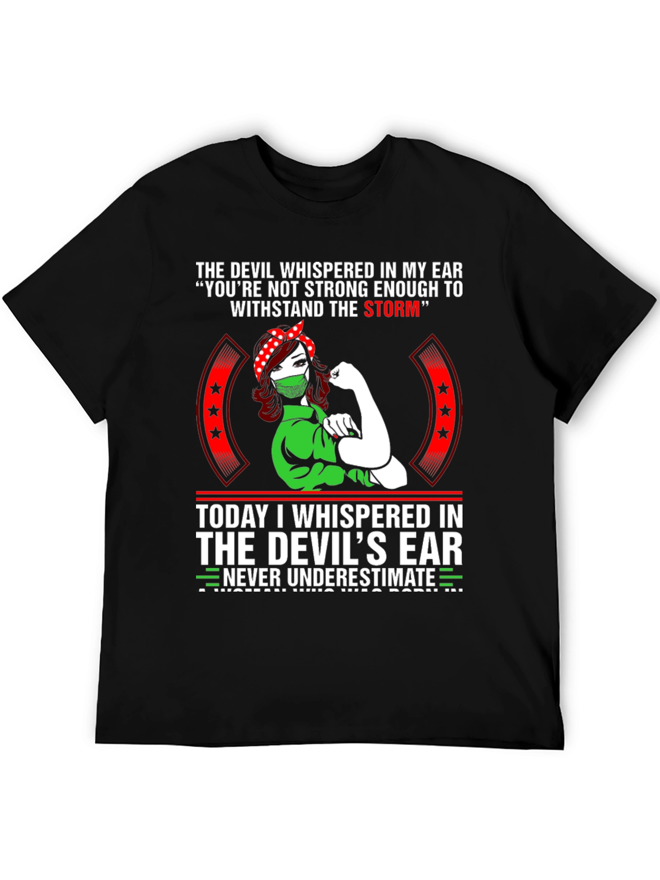 Womens The Devil T-Shirt - Strong Woman Design