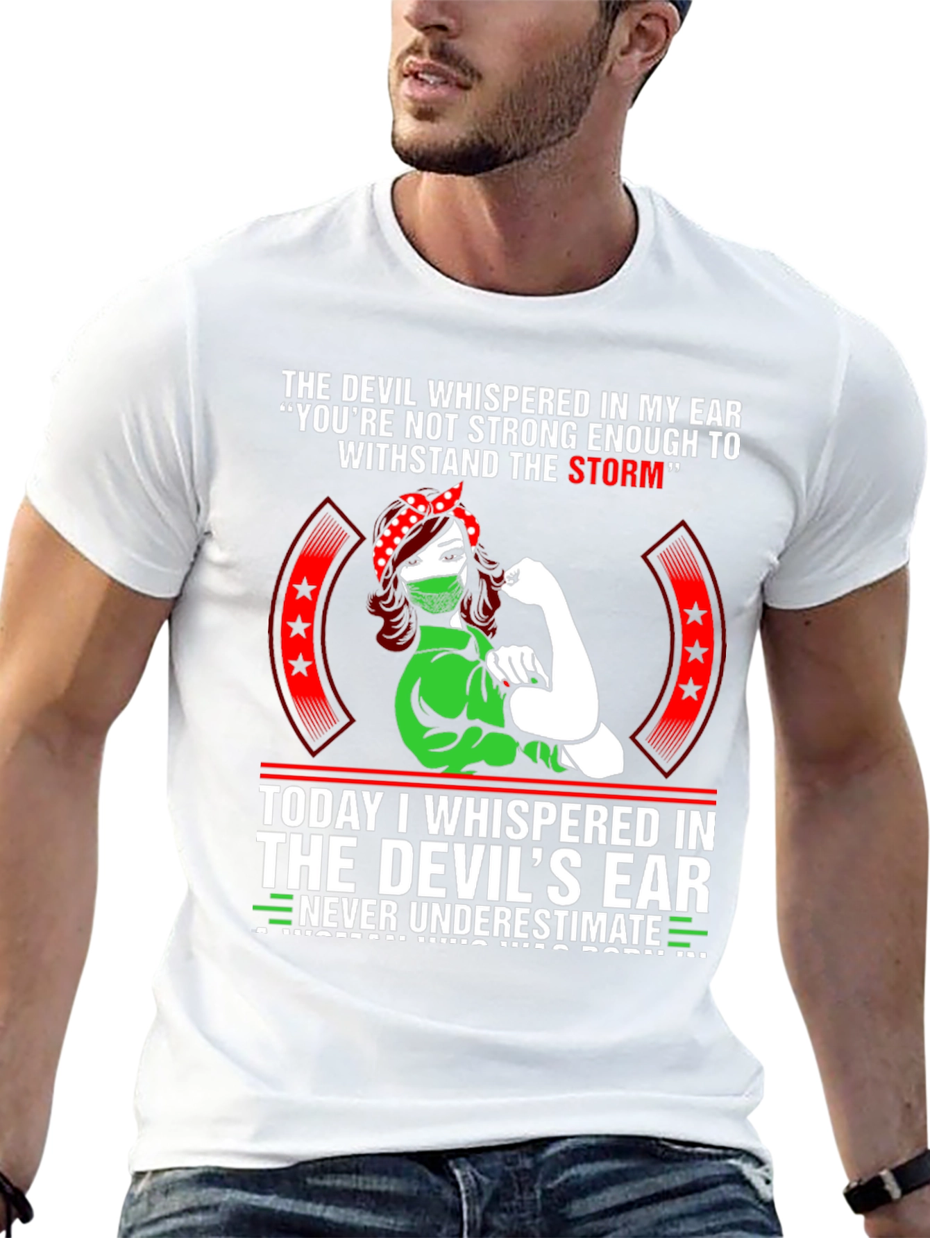 Womens The Devil T-Shirt - Strong Woman Design