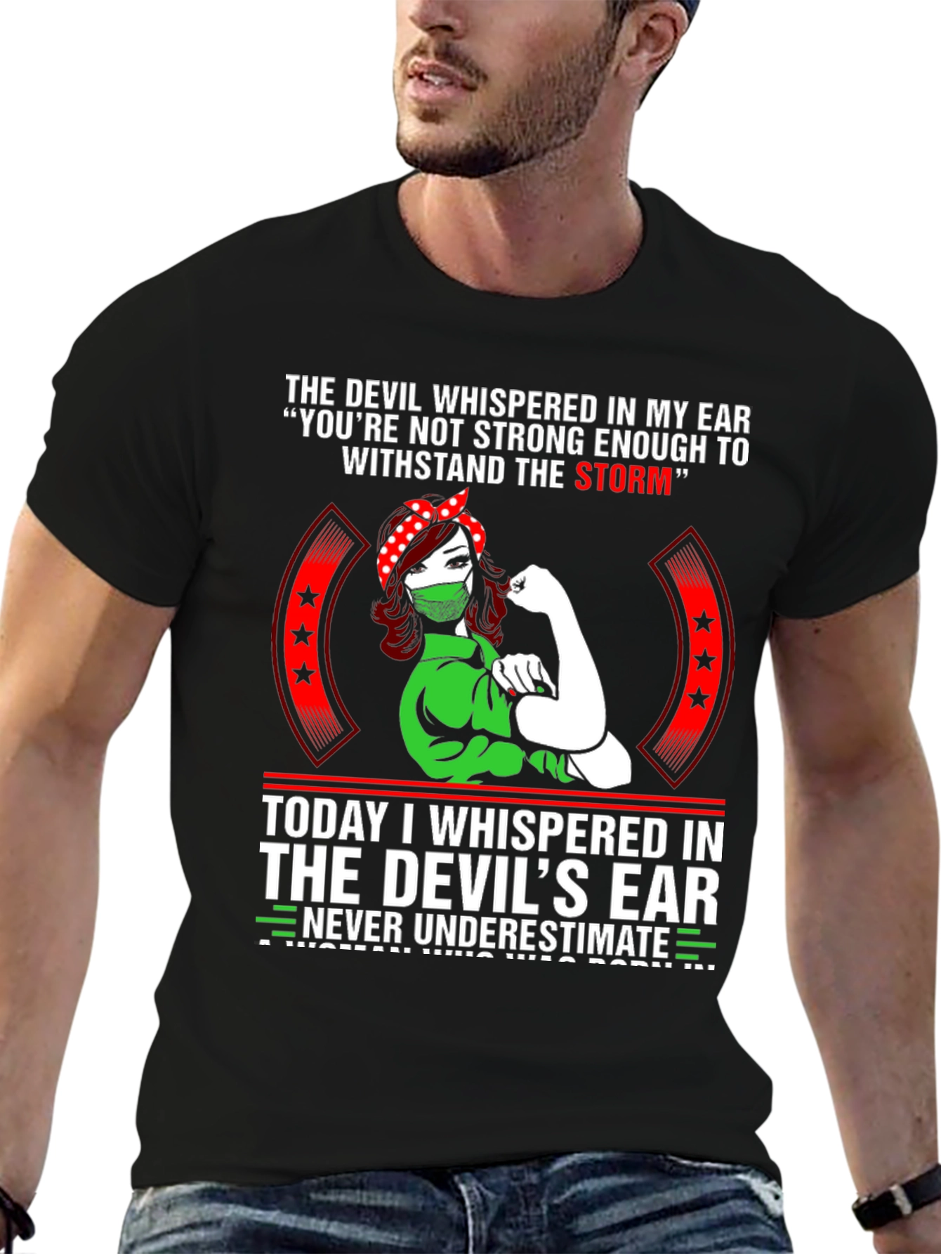 Womens The Devil T-Shirt - Strong Woman Design