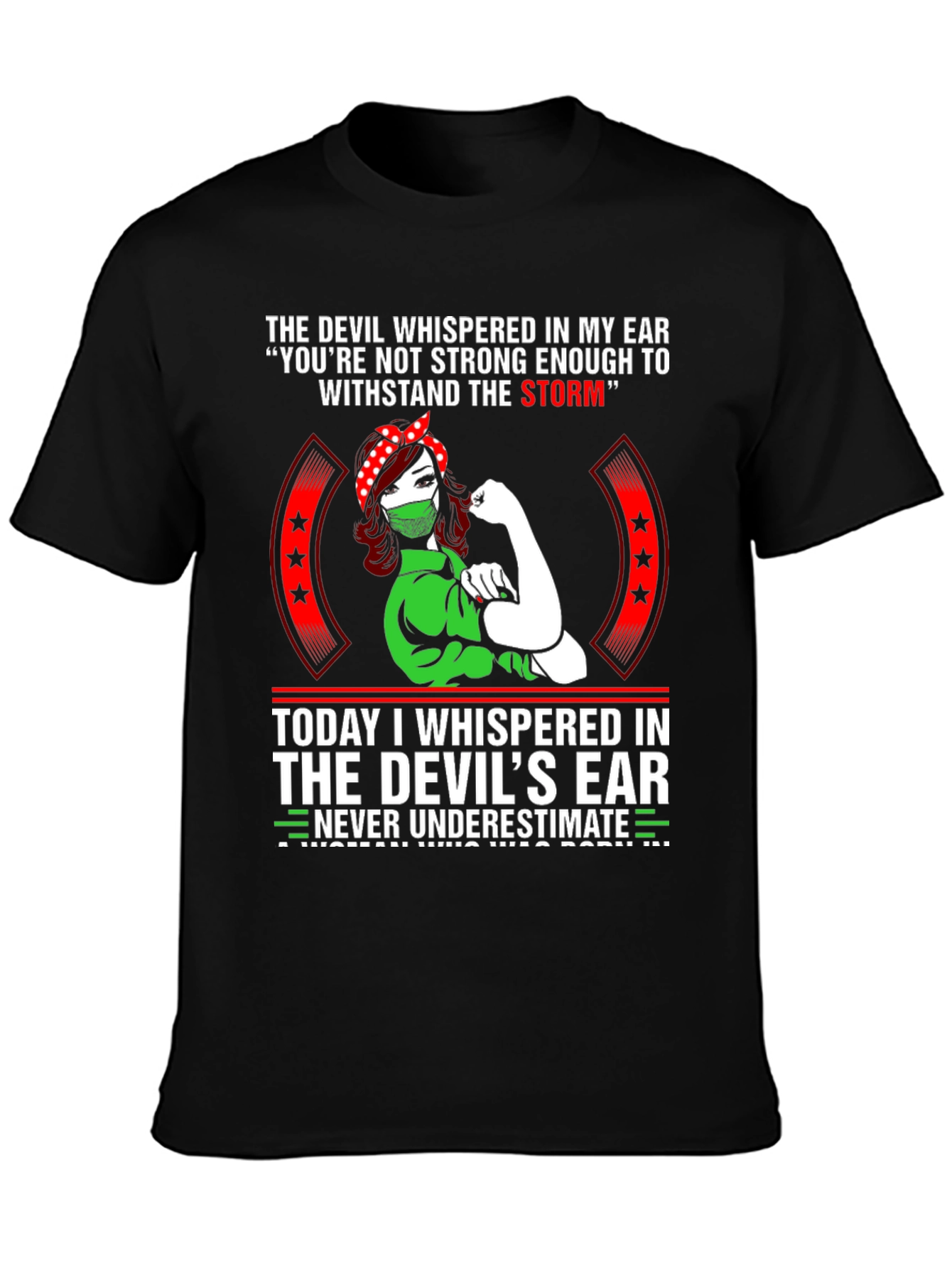 Womens The Devil T-Shirt - Strong Woman Design