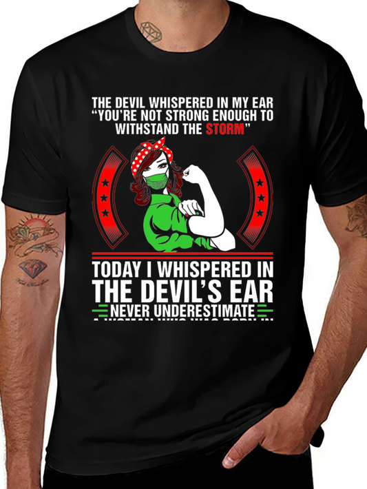 Womens The Devil T-Shirt - Strong Woman Design