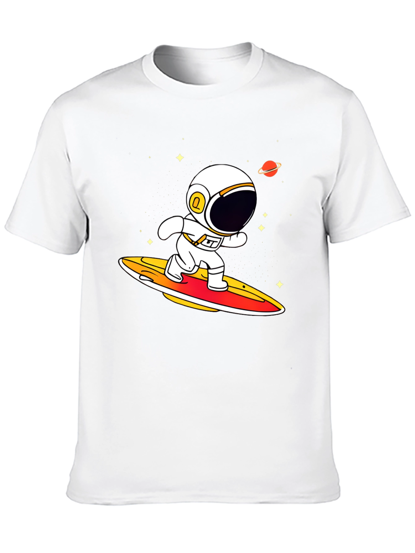 Astronaut Surfing T-Shirt - Space Graphic Tee