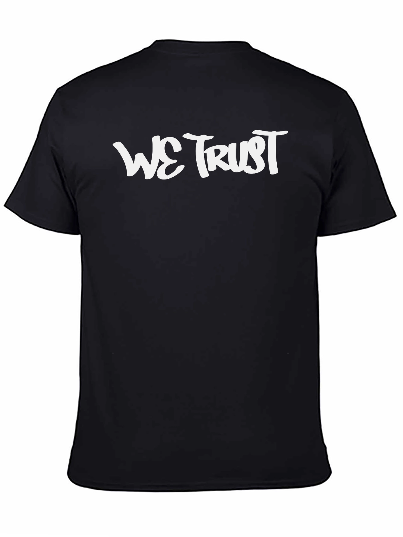 We Trust Black Graphic Tee - Casual Style