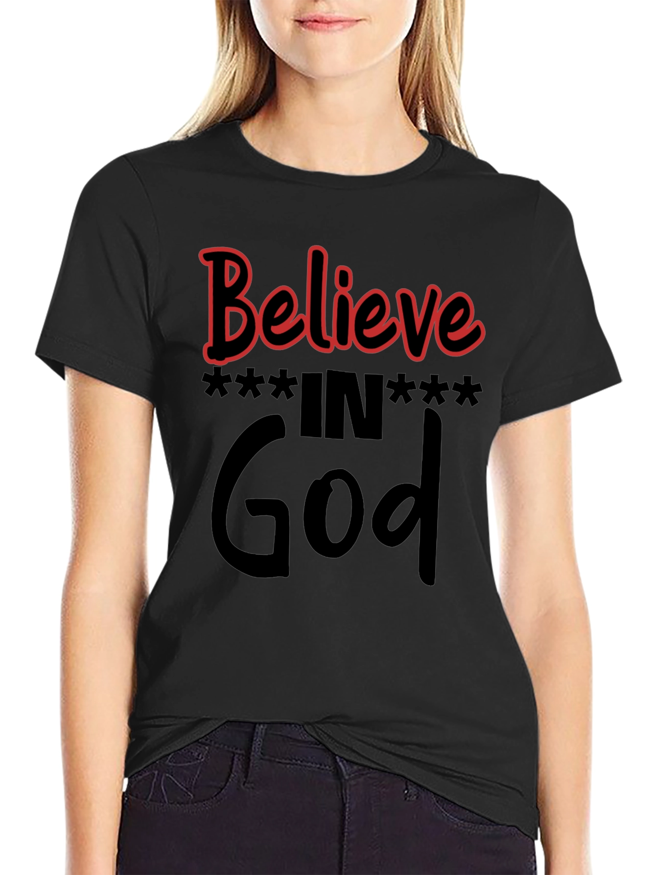 Believe in God Black T-Shirt