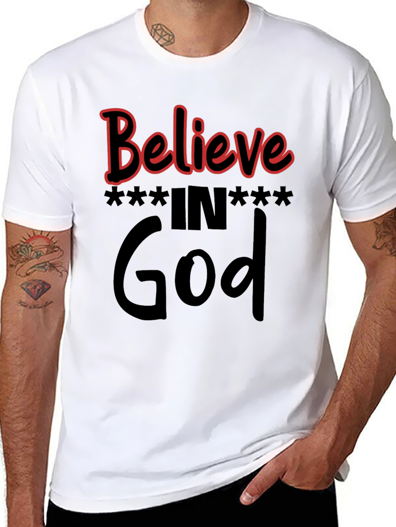 Believe in God Black T-Shirt