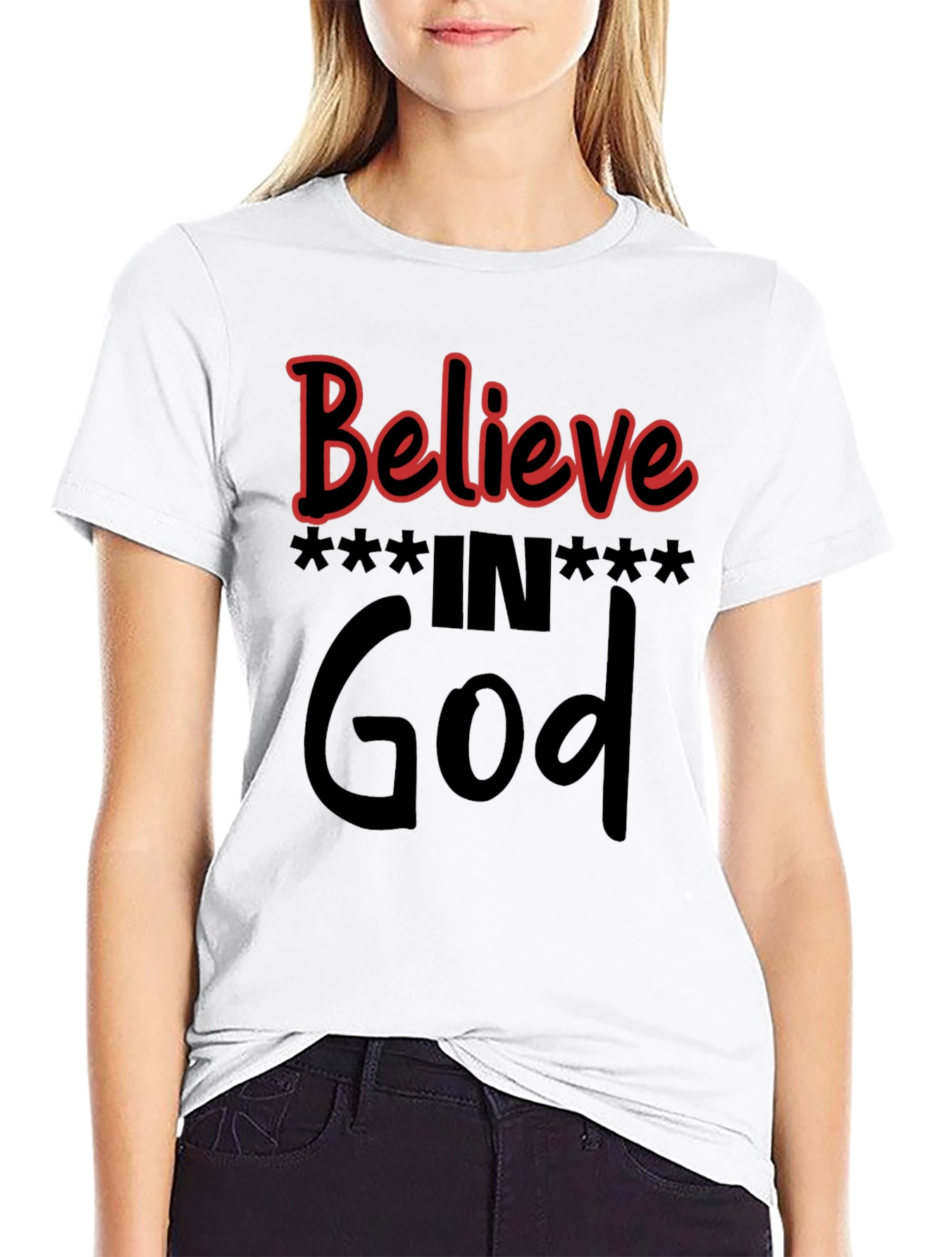 Believe in God Black T-Shirt