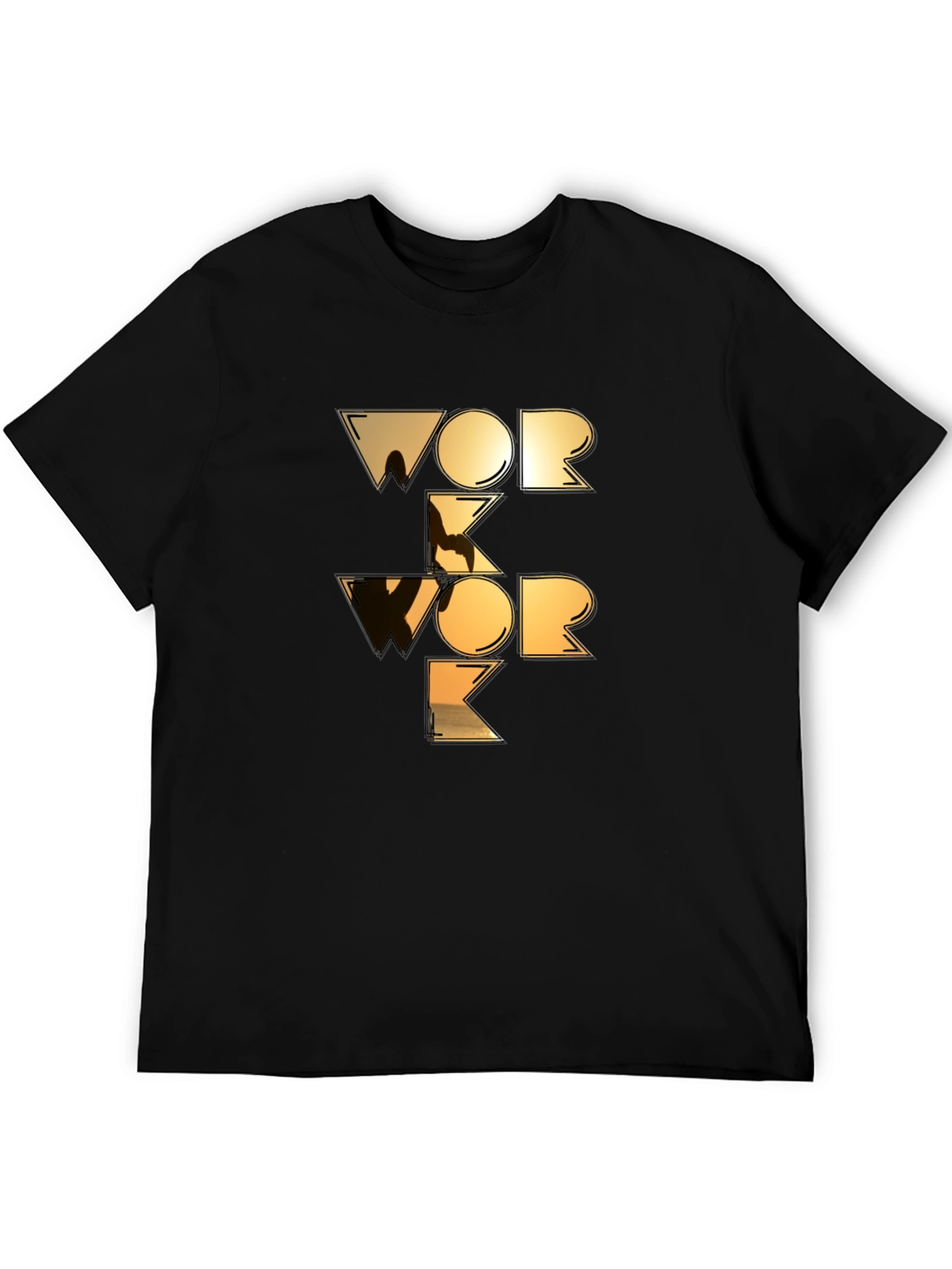 Work Work Graphic Tee - Black