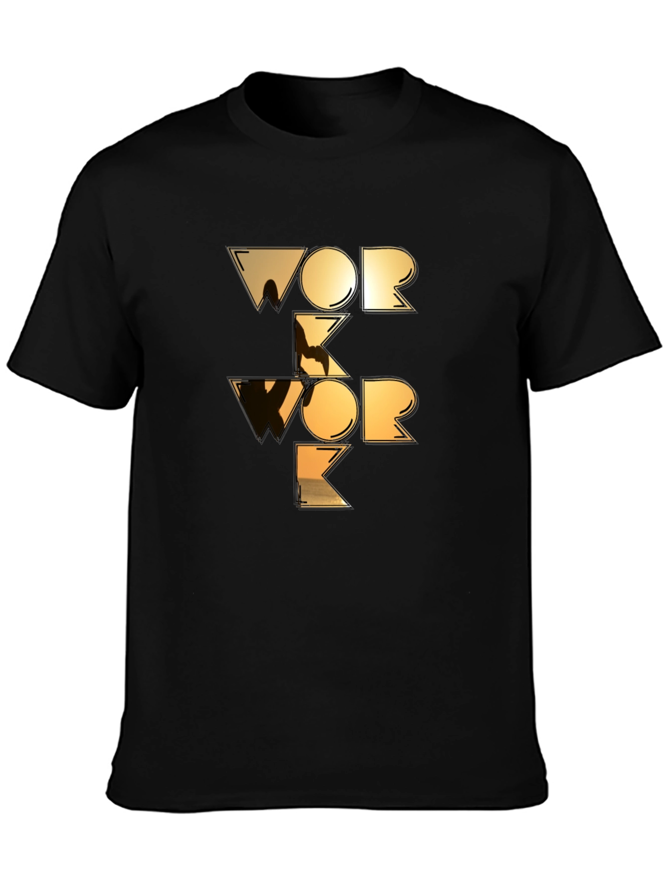Work Work Graphic Tee - Black