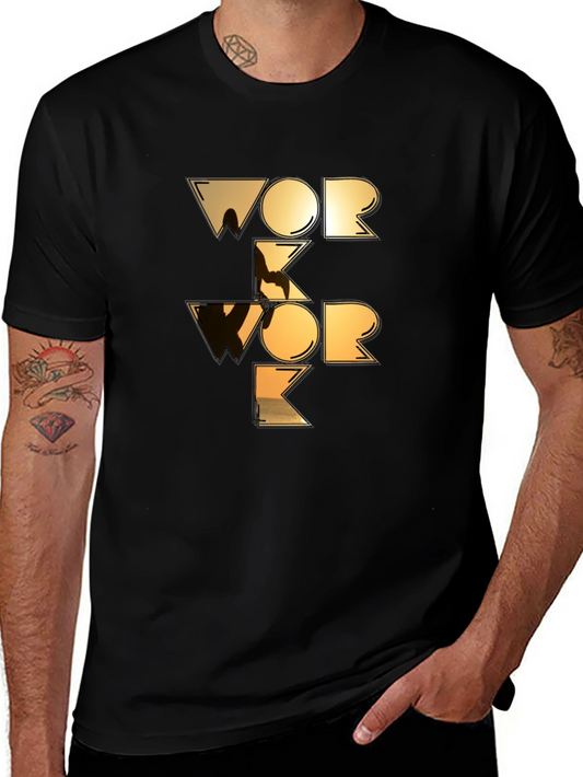 Work Work Graphic Tee - Black