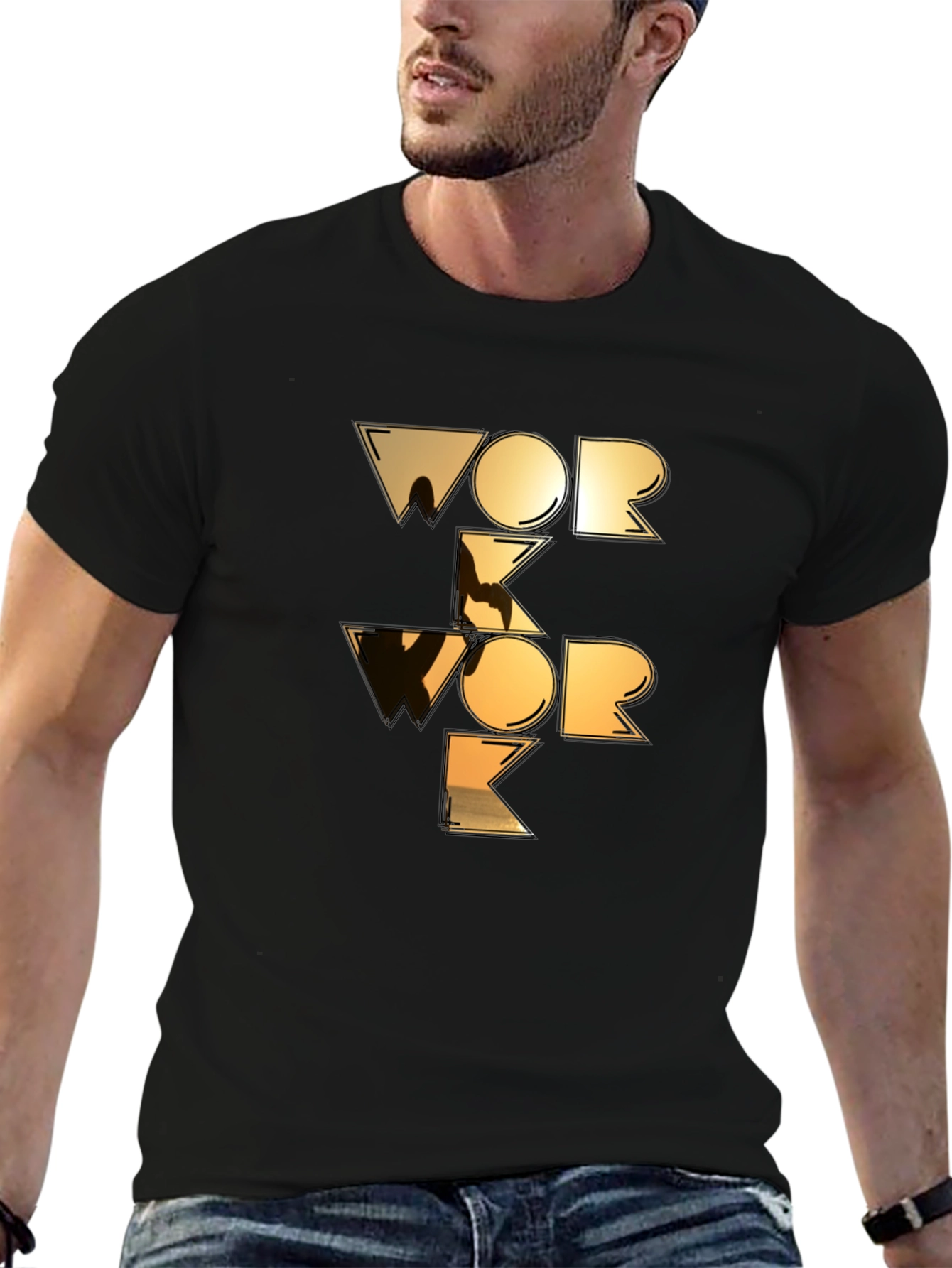 Work Work Graphic Tee - Black