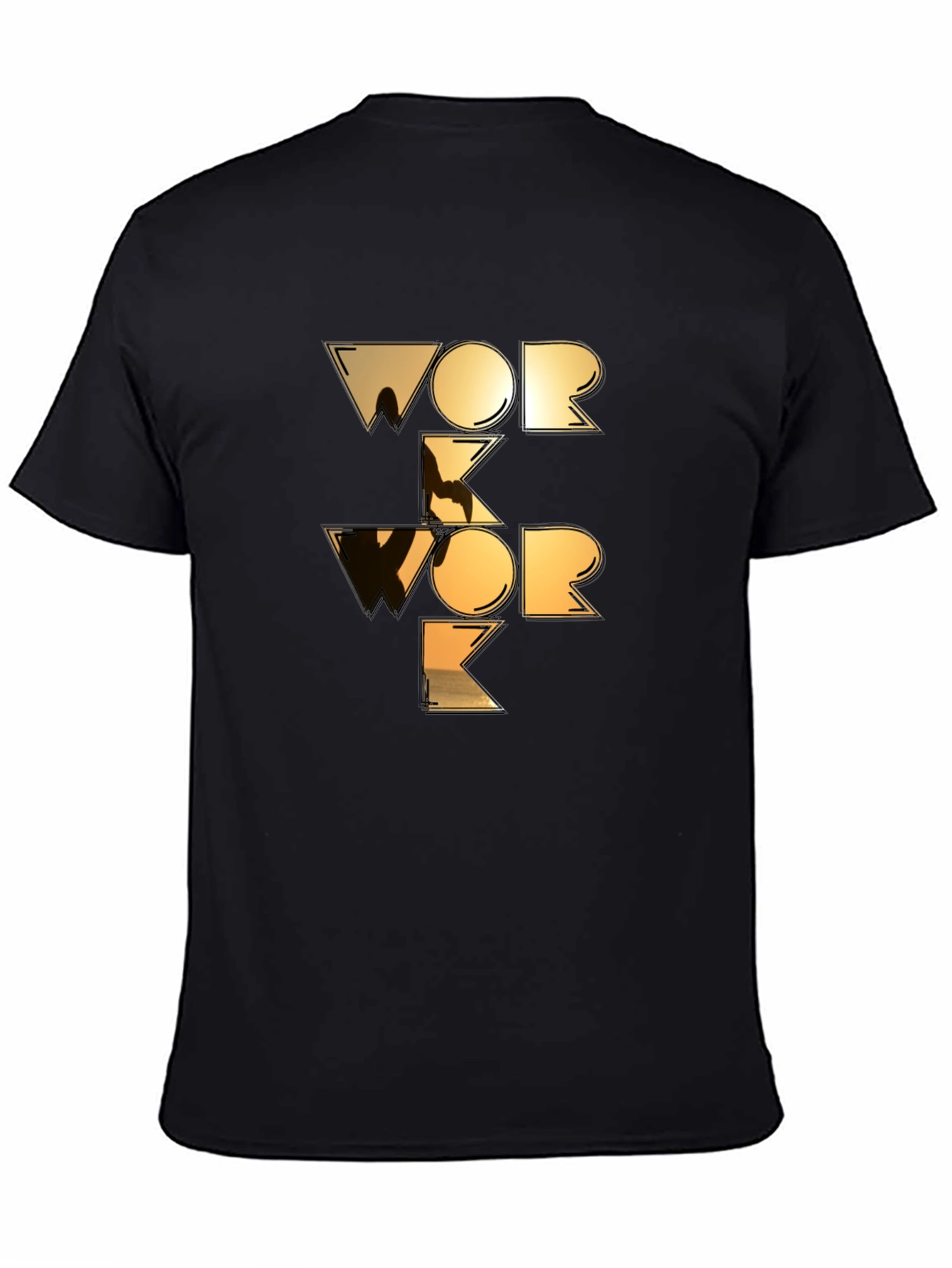Work Work Graphic Tee - Black