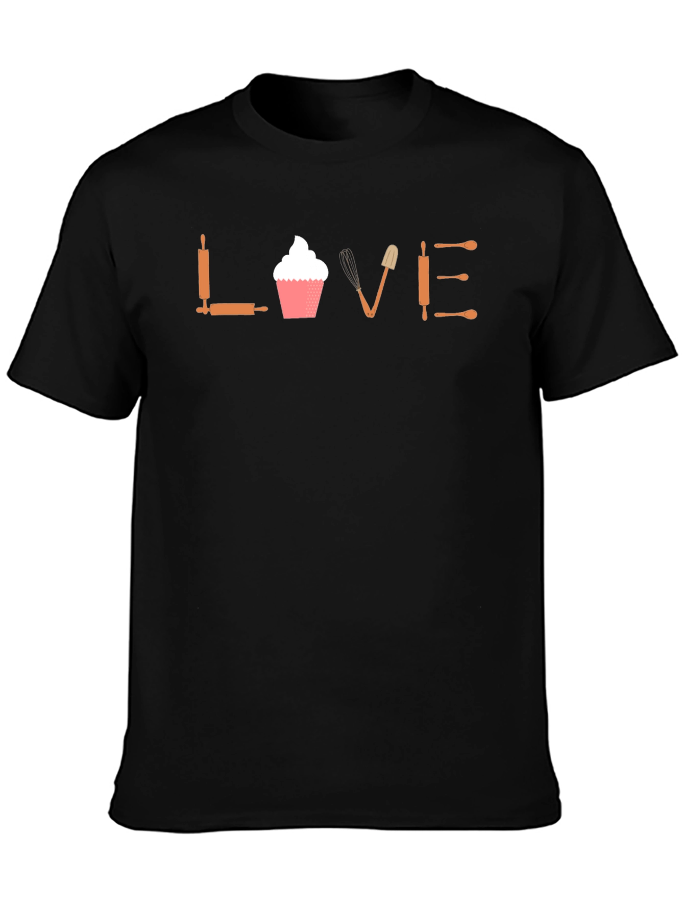Bakers LOVE Tee - Cupcake & Tools Graphic T-Shirt