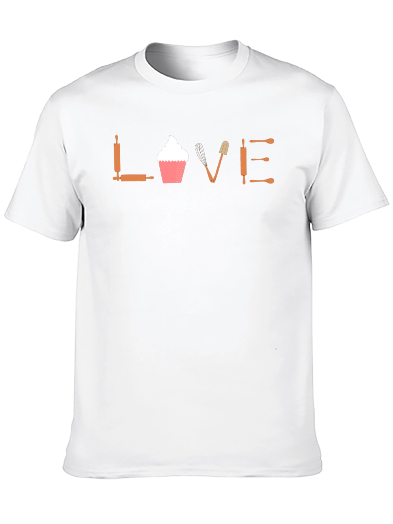 Bakers LOVE Tee - Cupcake & Tools Graphic T-Shirt
