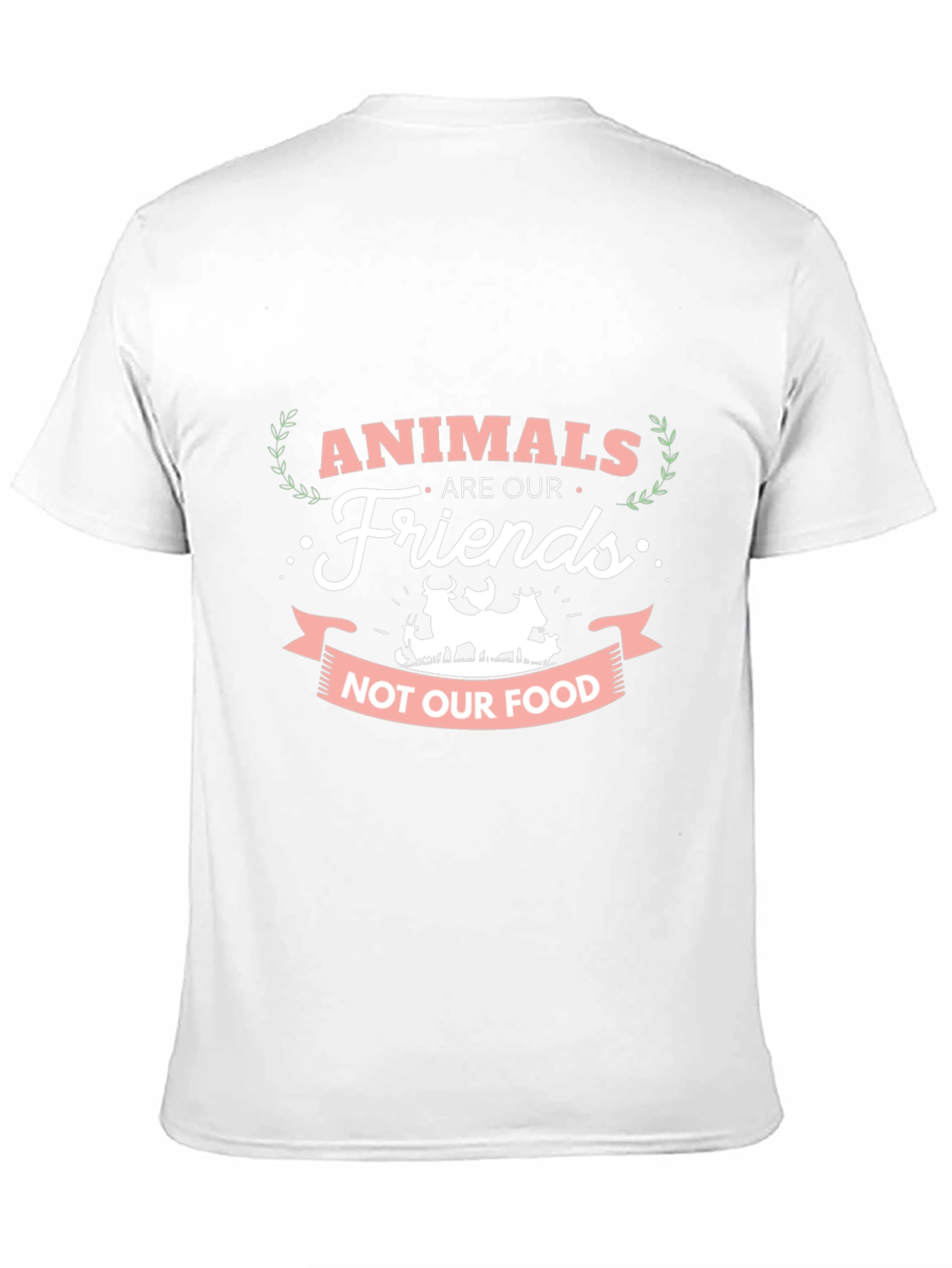 Vegan T-Shirt: Animals Are Our Friends Not Our Food