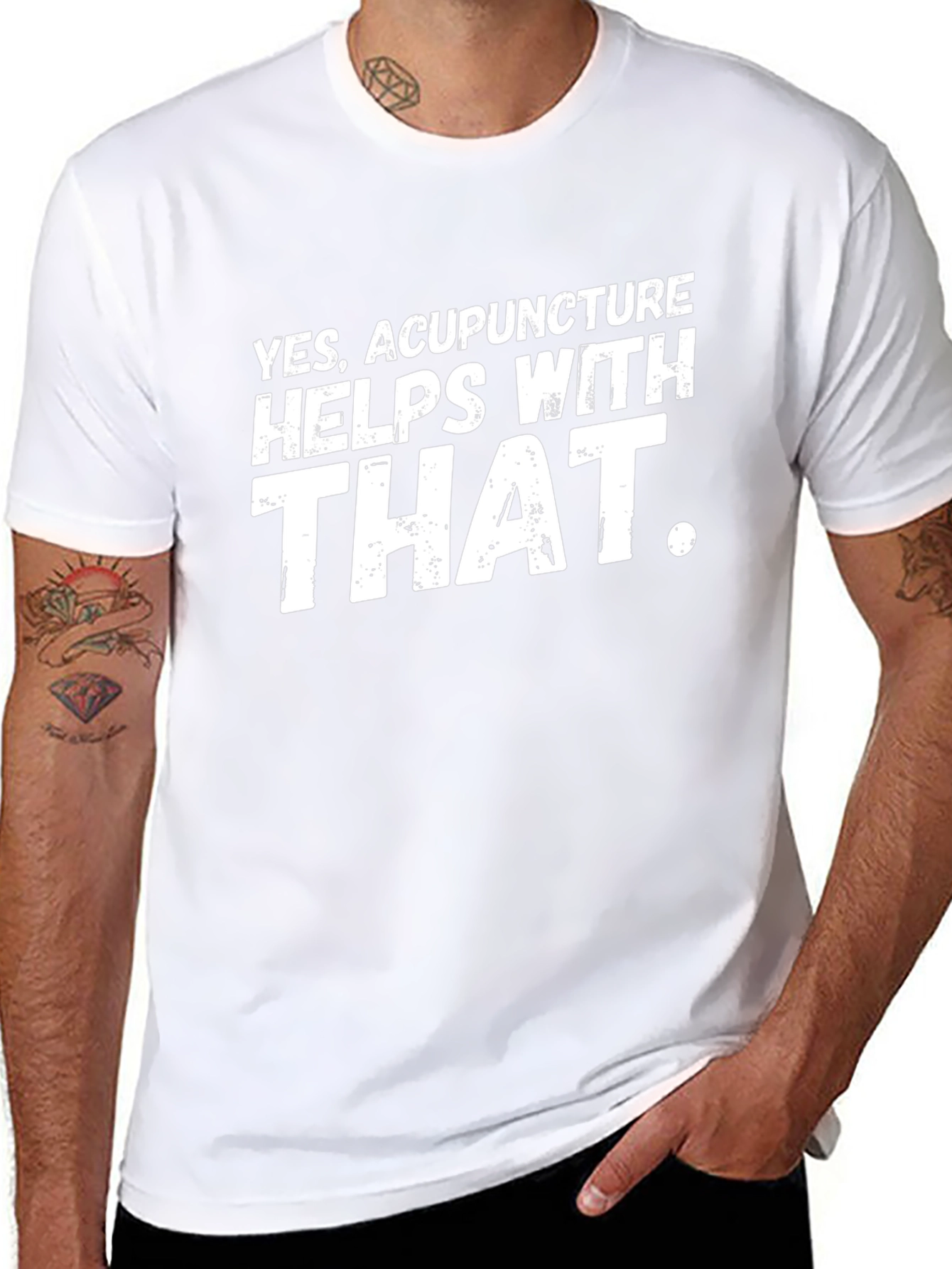 Acupuncture Humor T-Shirt - Yes Acupuncture Helps
