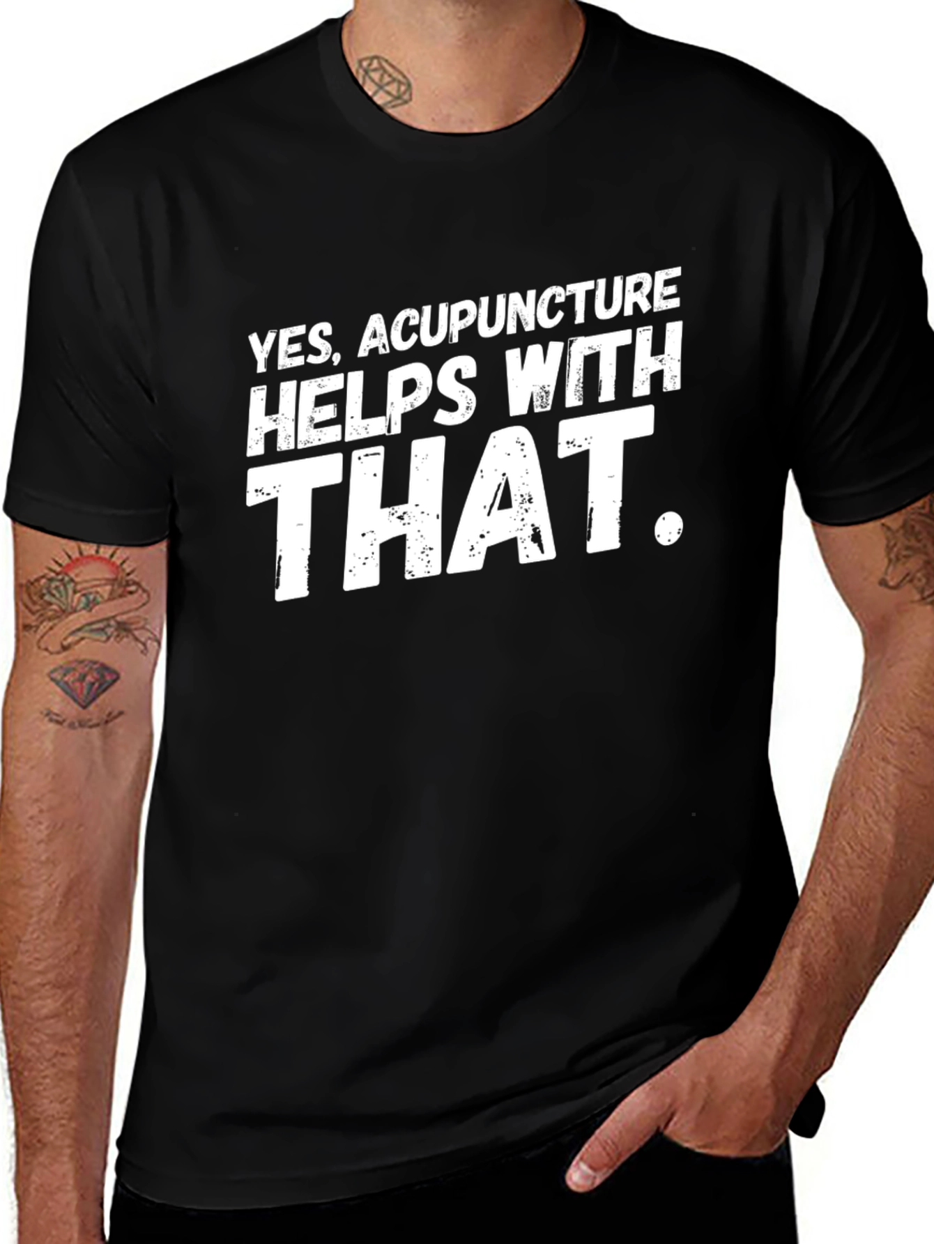 Acupuncture Humor T-Shirt - Yes Acupuncture Helps