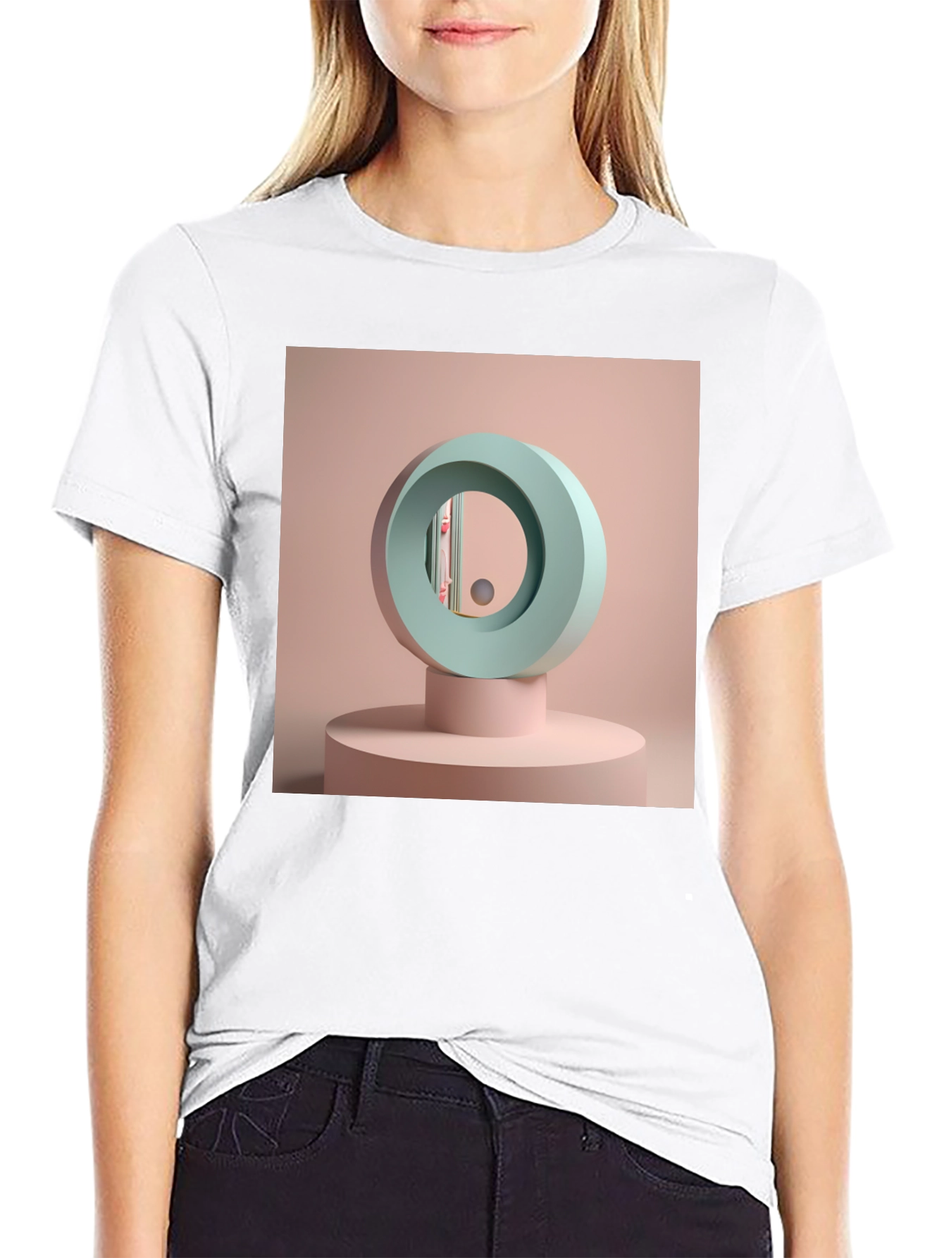 Abstract Geometric Design Tee - Modern Art Shirt