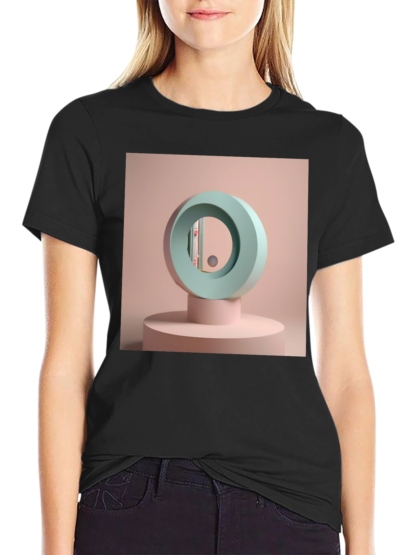 Abstract Geometric Design Tee - Modern Art Shirt