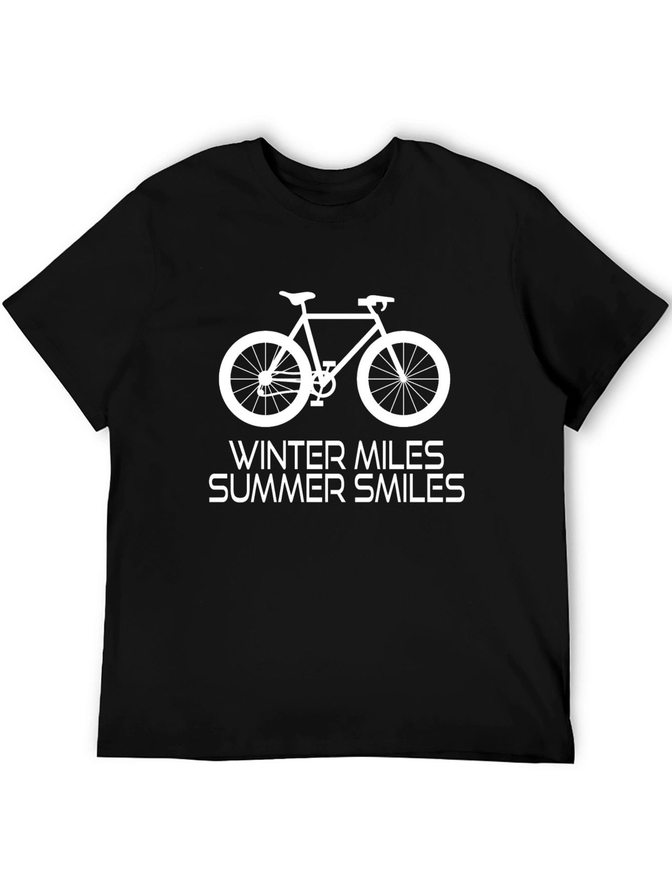 Bike Miles T-Shirt - Winter Miles Summer Smiles