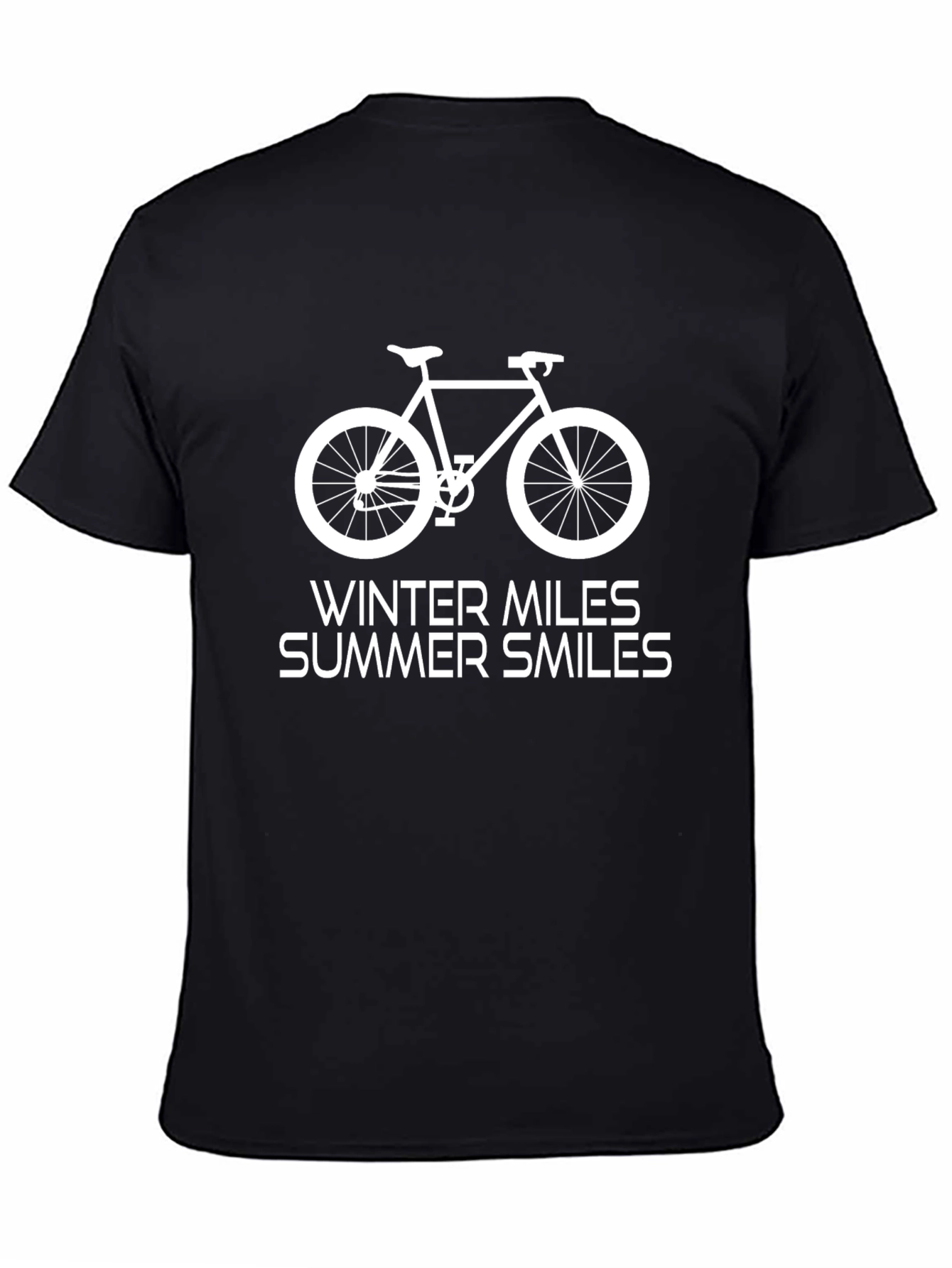 Bike Miles T-Shirt - Winter Miles Summer Smiles