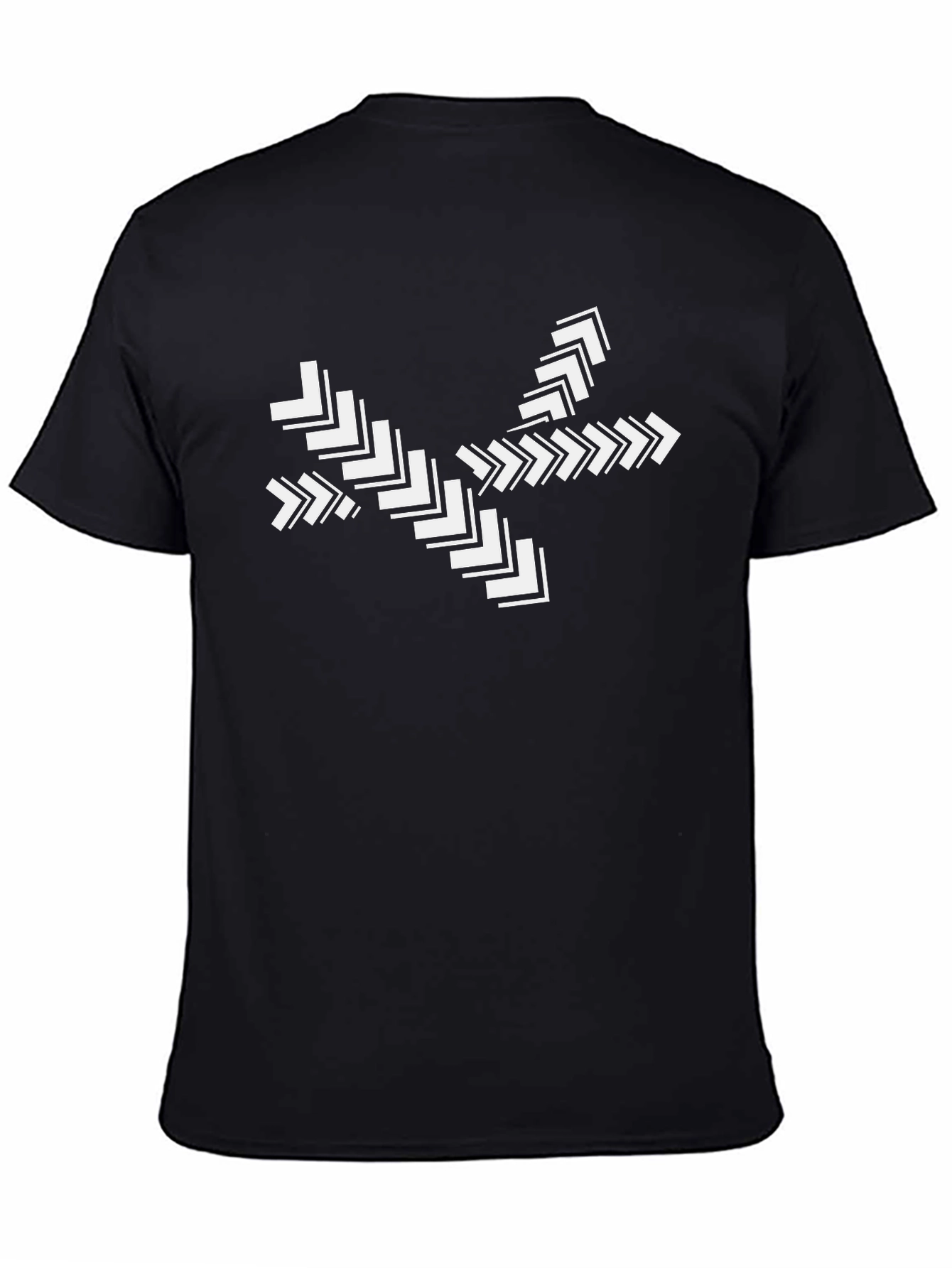 Arrow Burst Graphic Black Tee