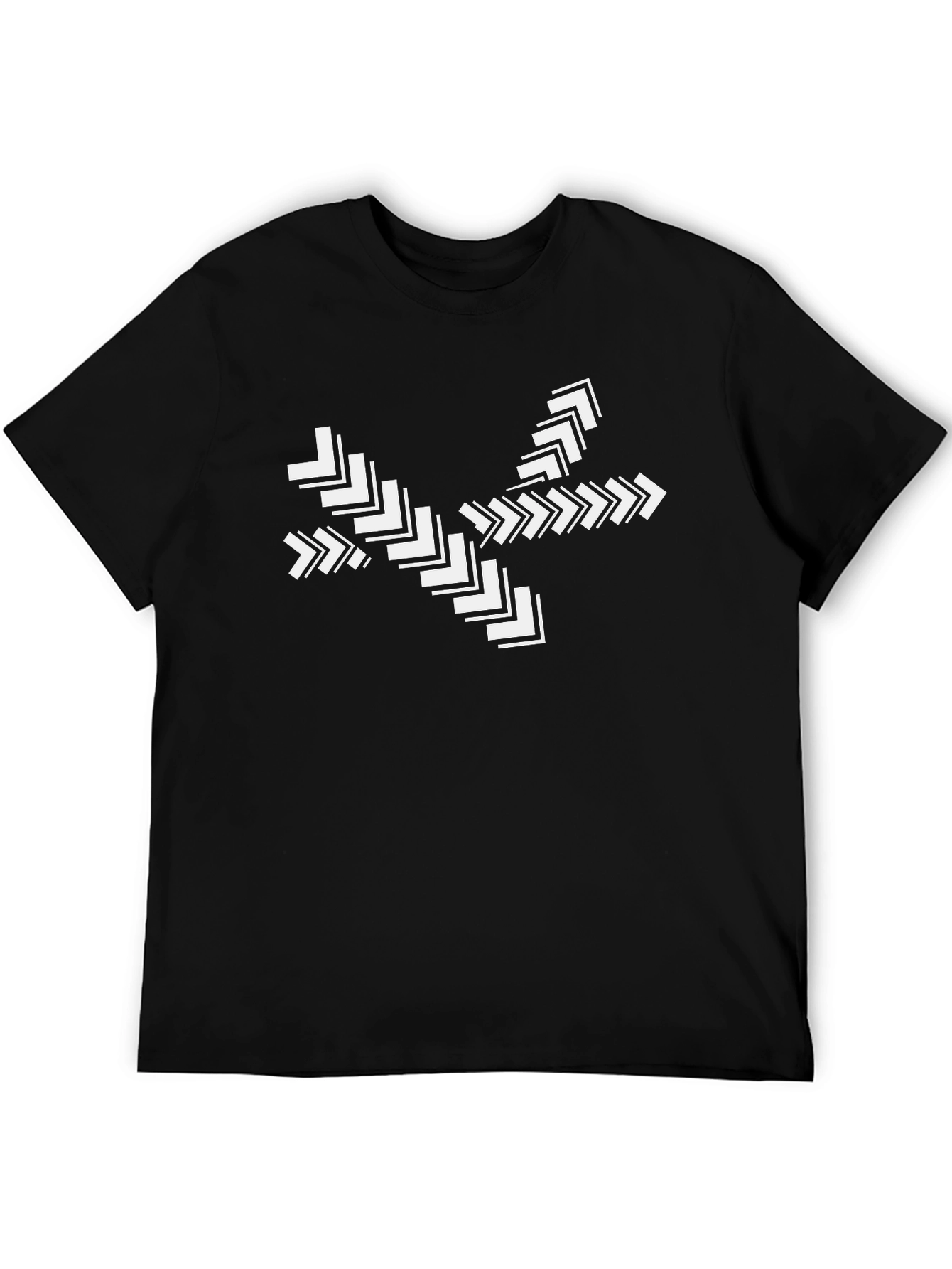 Arrow Burst Graphic Black Tee