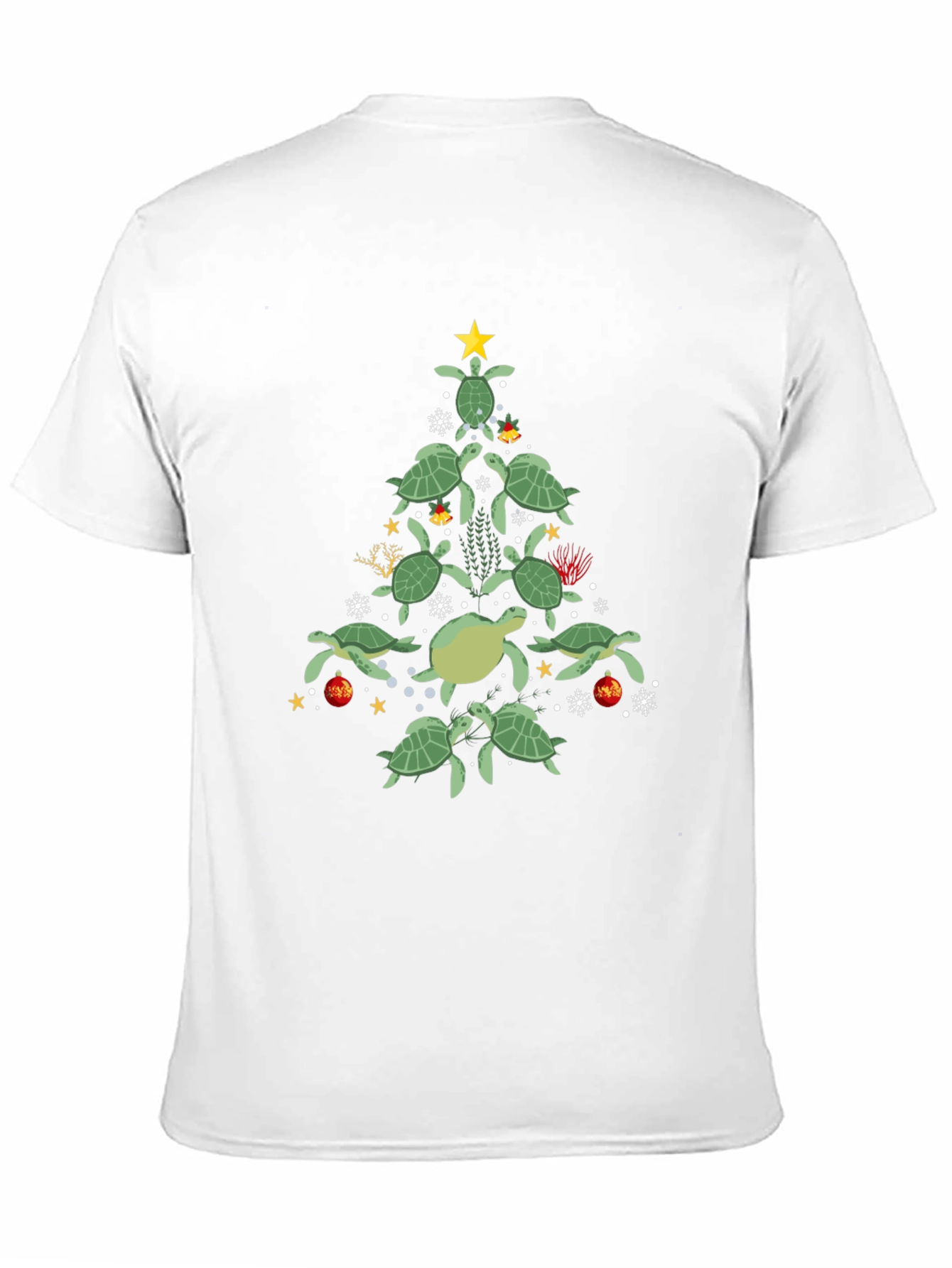Turtle Christmas Tree Graphic Tee