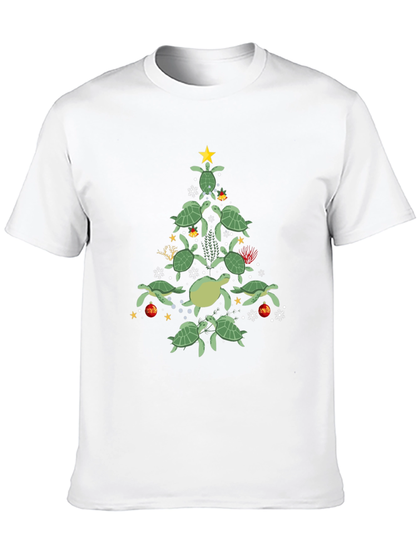 Turtle Christmas Tree Graphic Tee