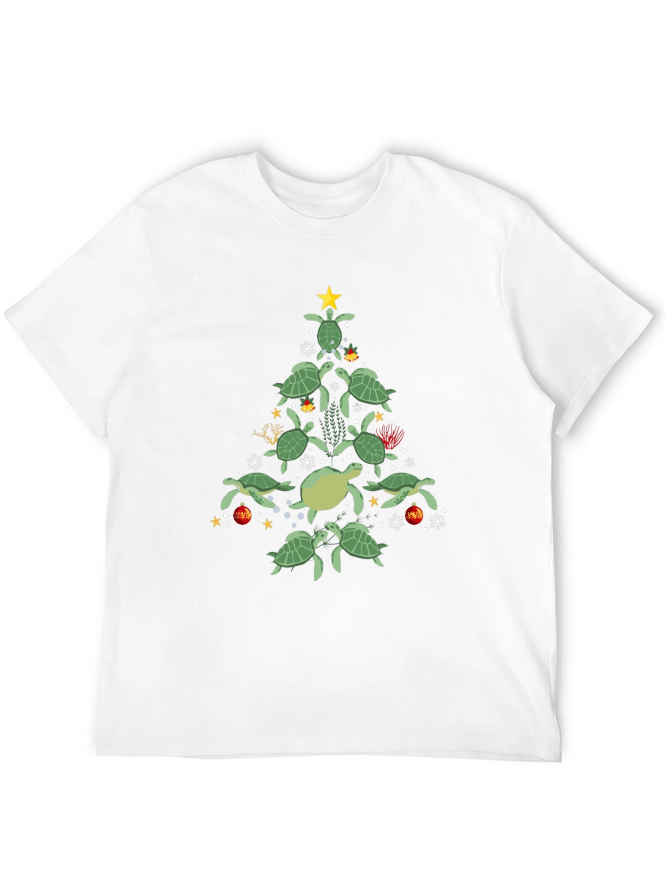 Turtle Christmas Tree Graphic Tee
