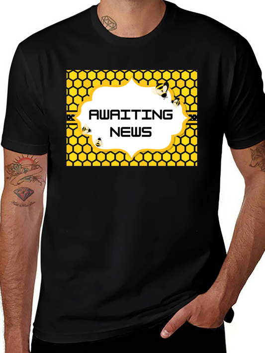 Awaiting News Bee Honeycomb T-Shirt