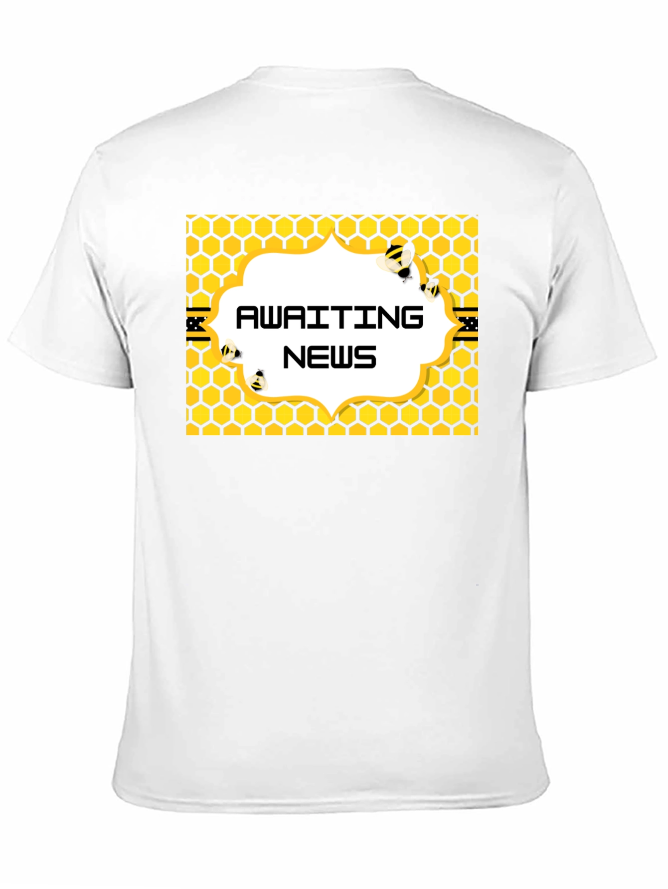 Awaiting News Bee Honeycomb T-Shirt