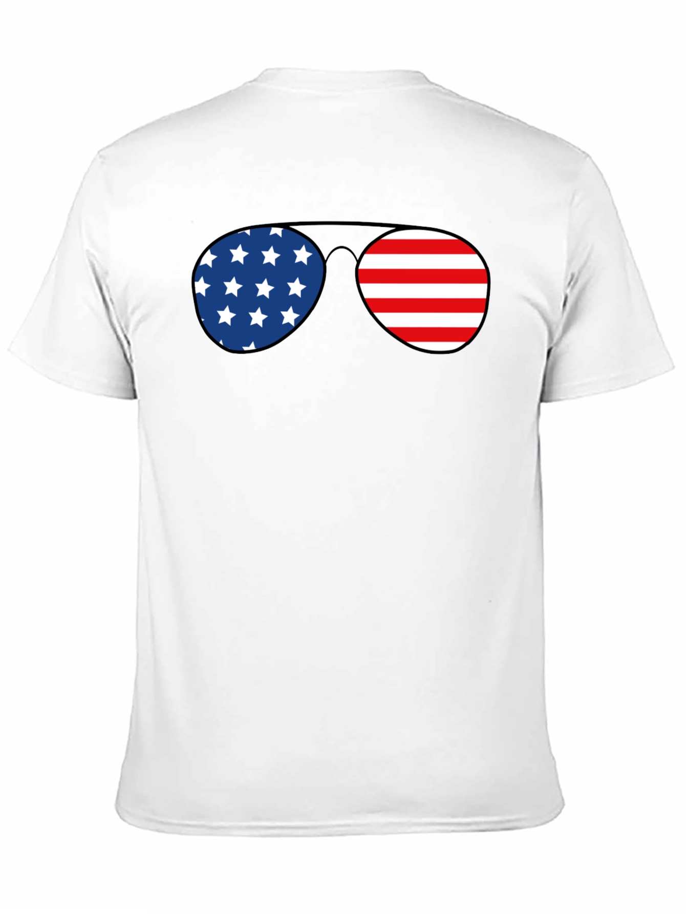 American Flag Sunglasses Graphic T-Shirt