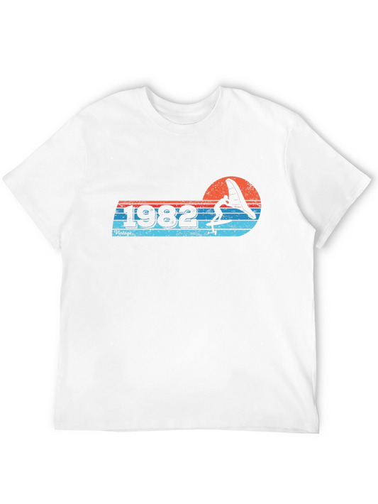 Vintage 1982 Kitesurfing T-Shirt Retro Style