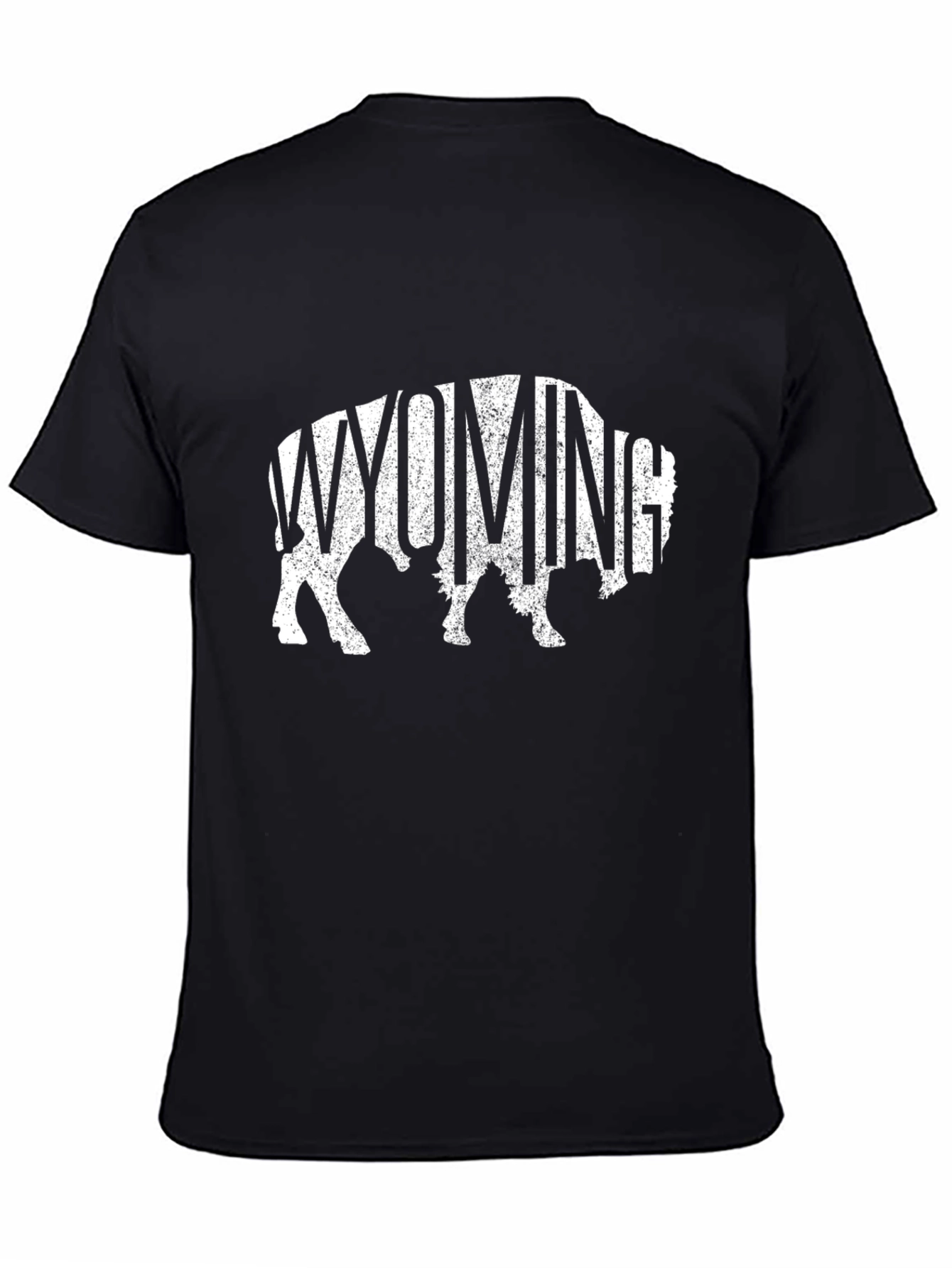 Wyoming Buffalo Graphic Tee - Black