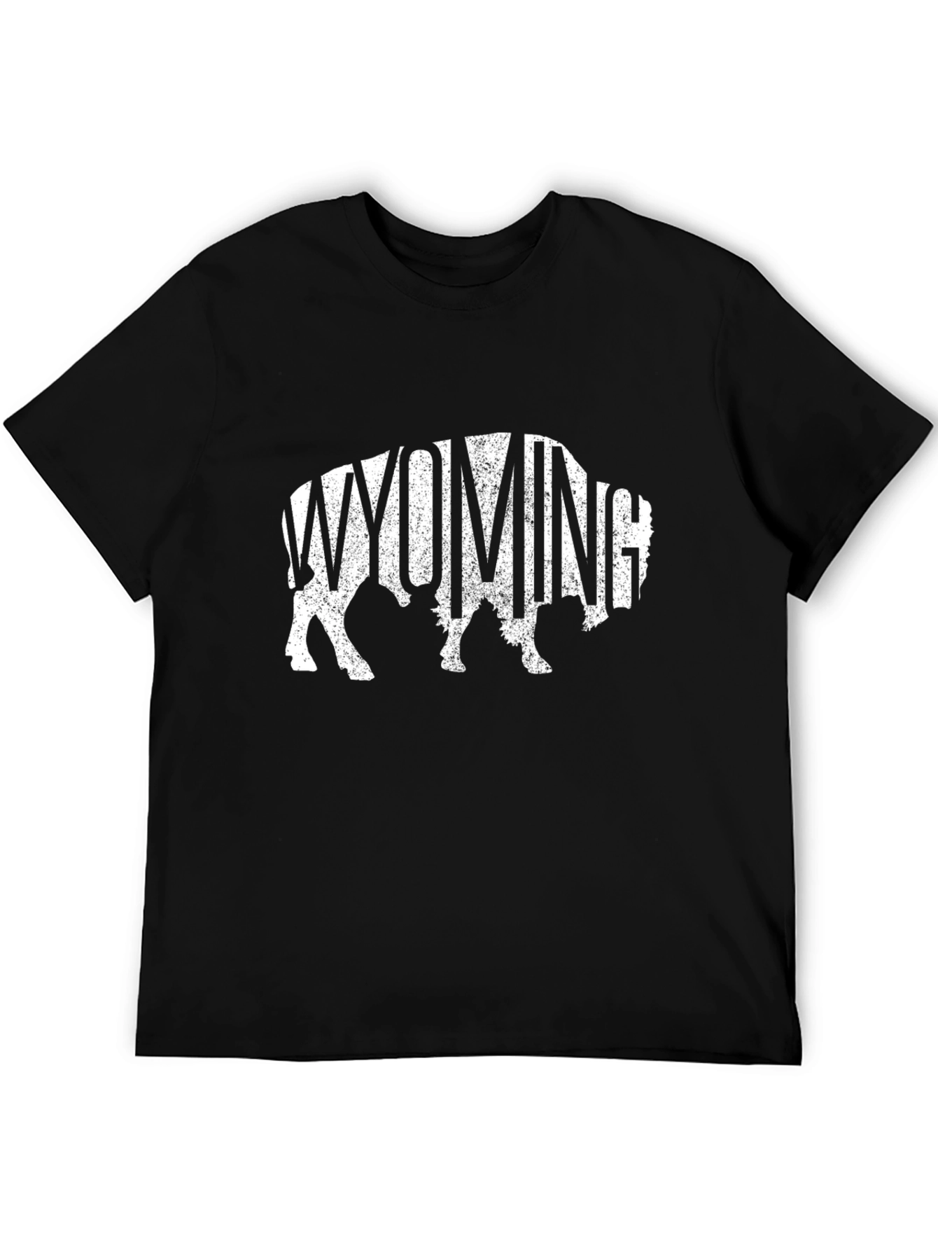 Wyoming Buffalo Graphic Tee - Black