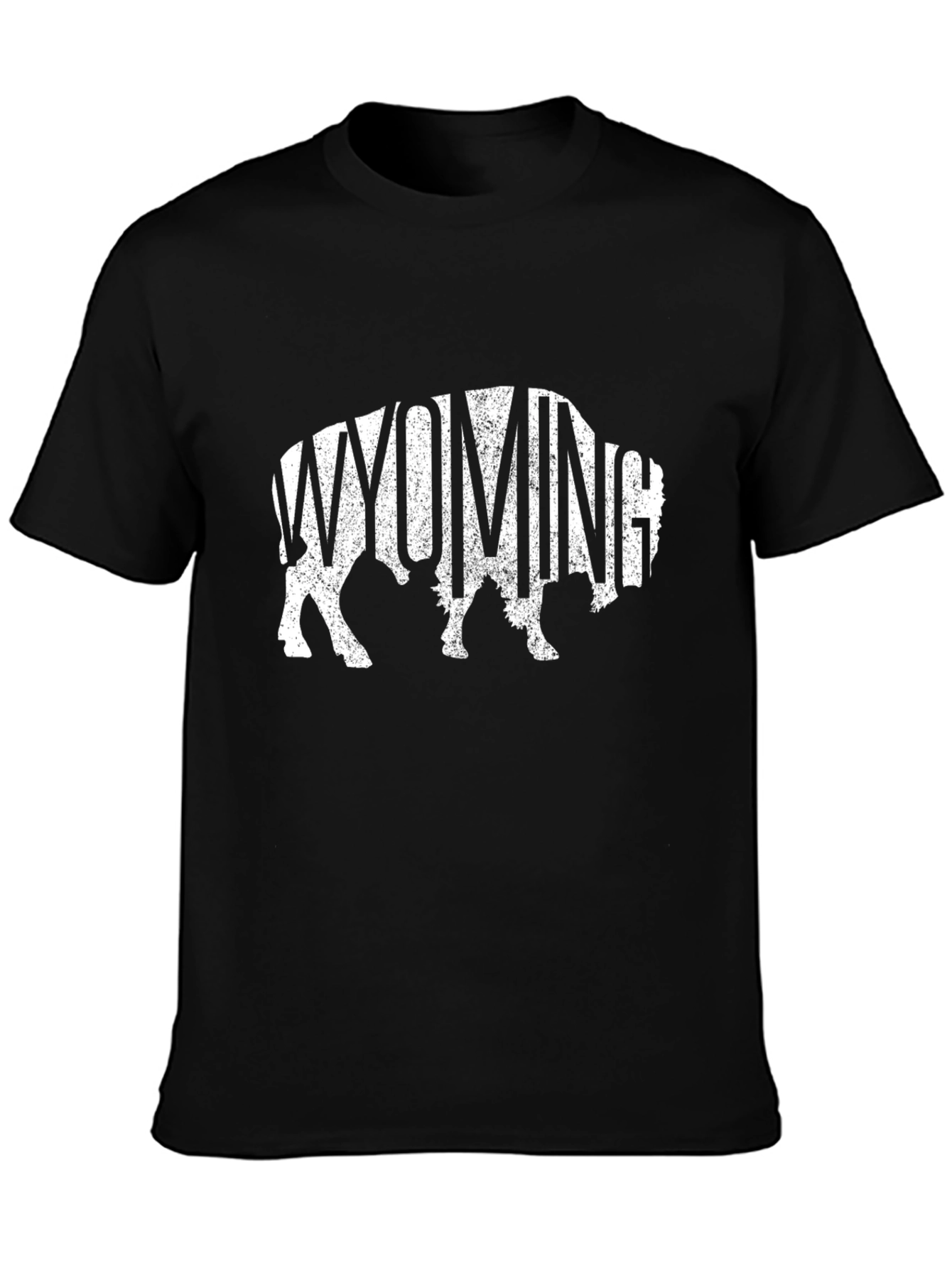 Wyoming Buffalo Graphic Tee - Black