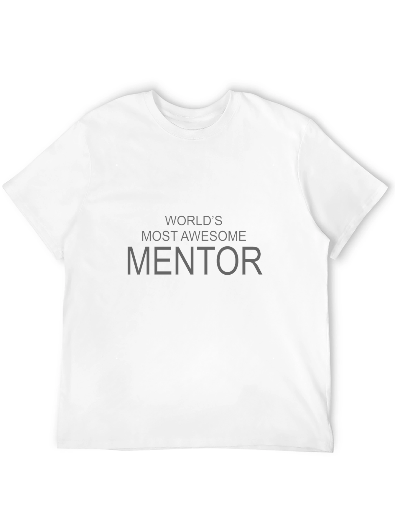 Worlds Most Awesome Mentor Black T-Shirt