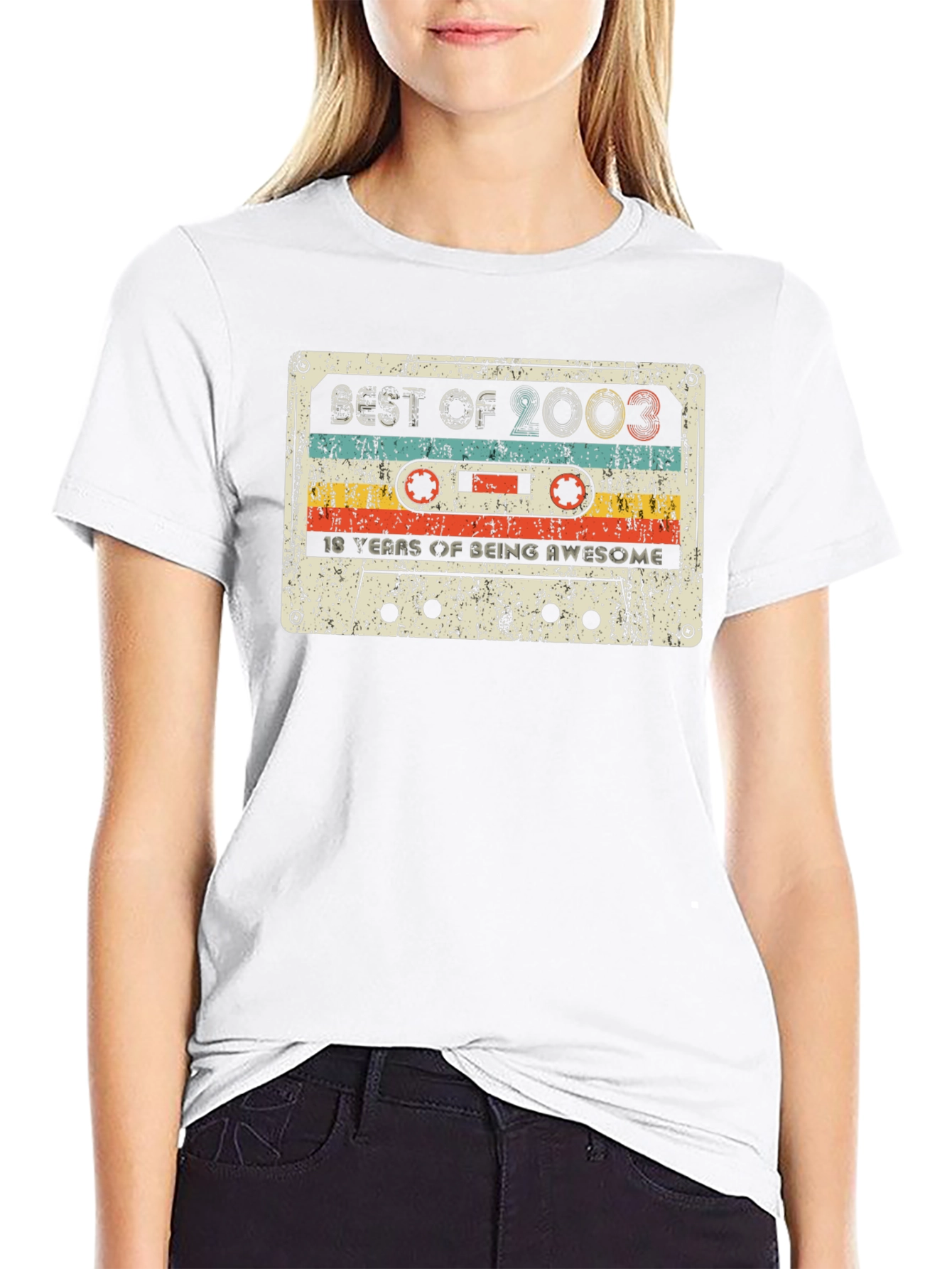 Best of 2003 Cassette Tape 18th Birthday T-Shirt