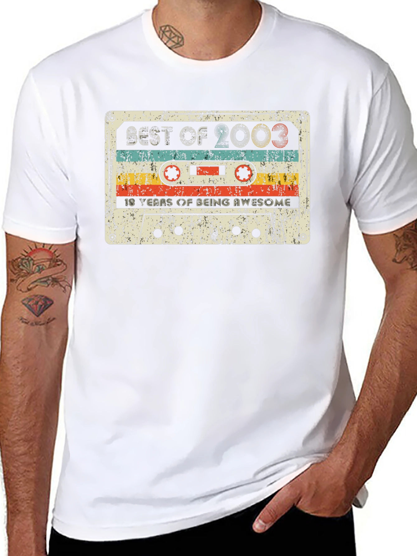 Best of 2003 Cassette Tape 18th Birthday T-Shirt