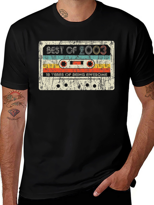 Best of 2003 Cassette Tape 18th Birthday T-Shirt