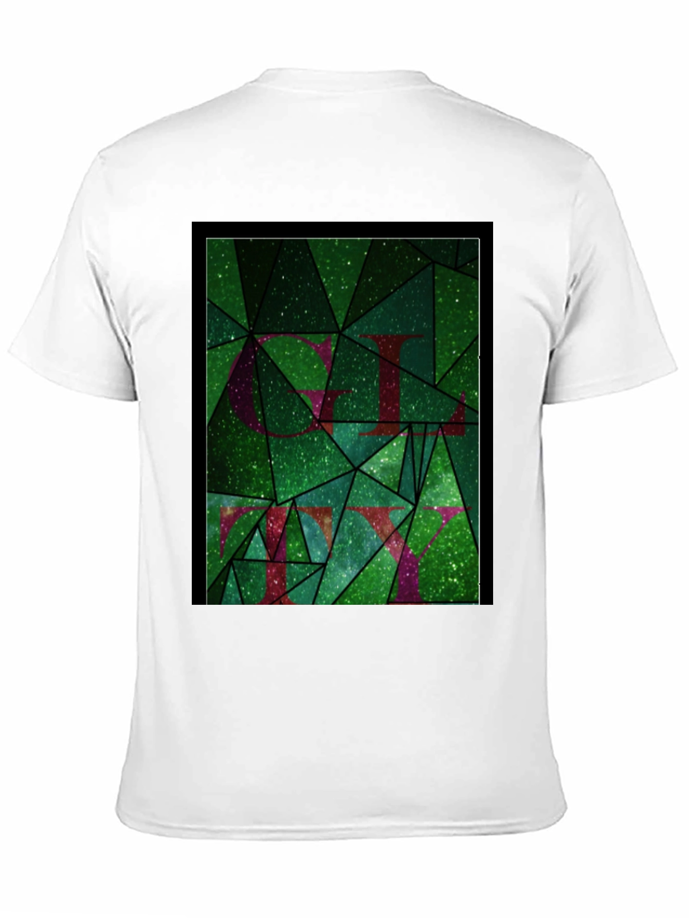 Abstract Green Mosaic Graphic Tee