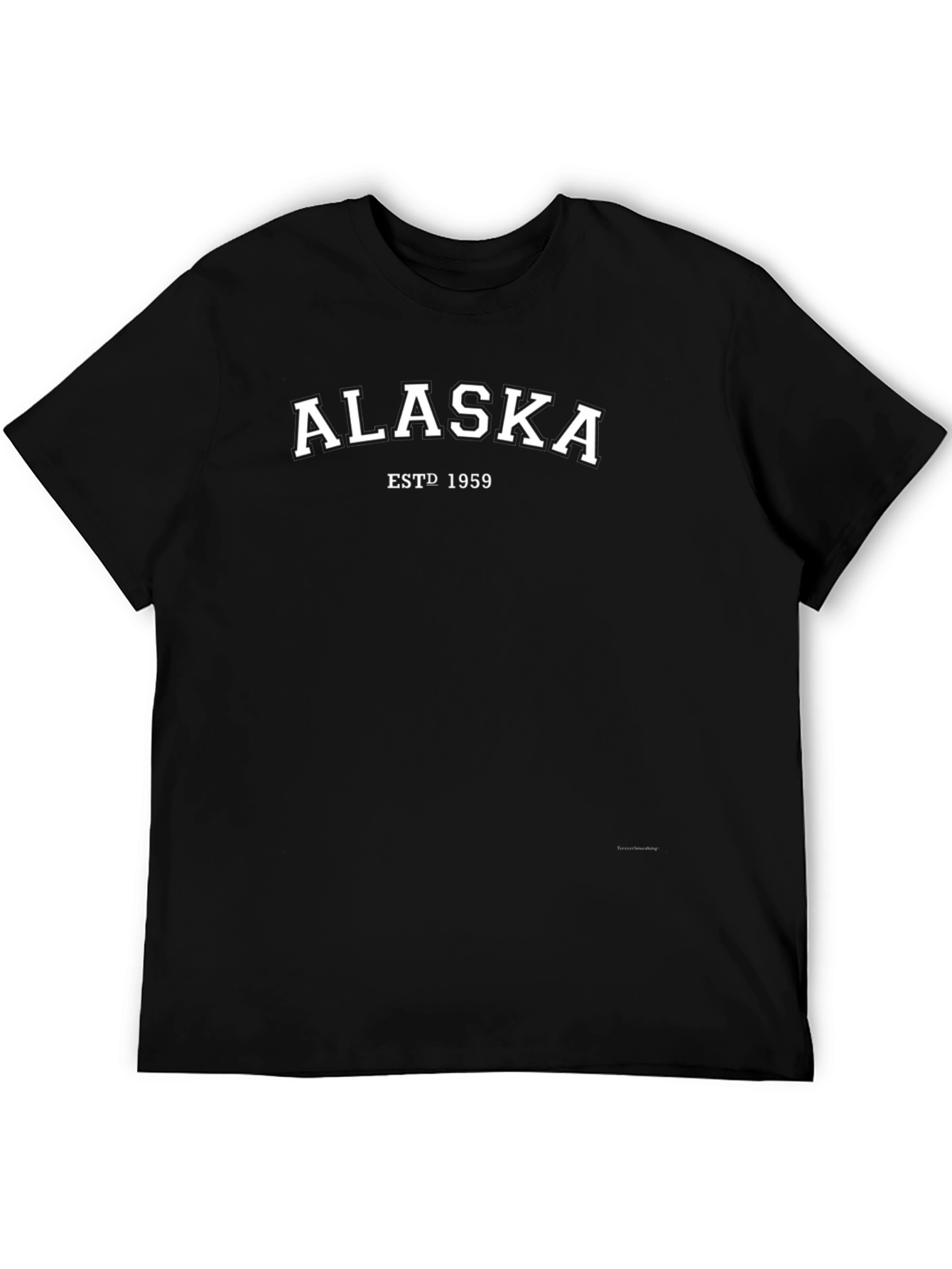 Alaska ESTD 1959 Black Graphic Tee